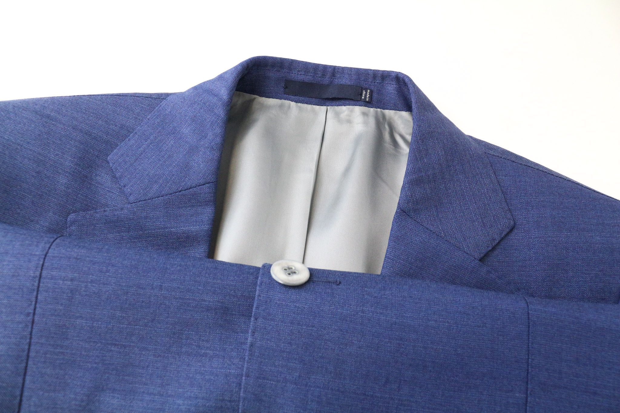Suitsupply LAZIO UK38R Wool Super 110's Blue 2 Piece Suit 78991 Size 38R - 6 Thumbnail