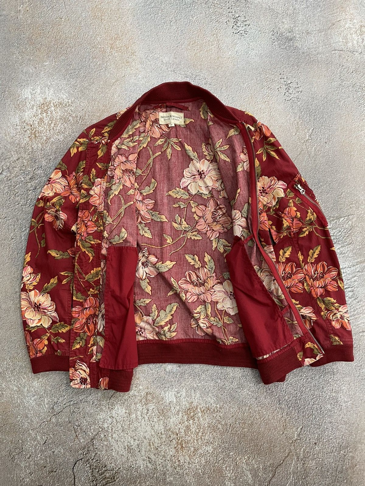 Denim & Supply Ralph Lauren Denim And Supply Ralph Lauren Floral Bomber Jacket Size US S / EU 44-46 / 1 - 6 Thumbnail
