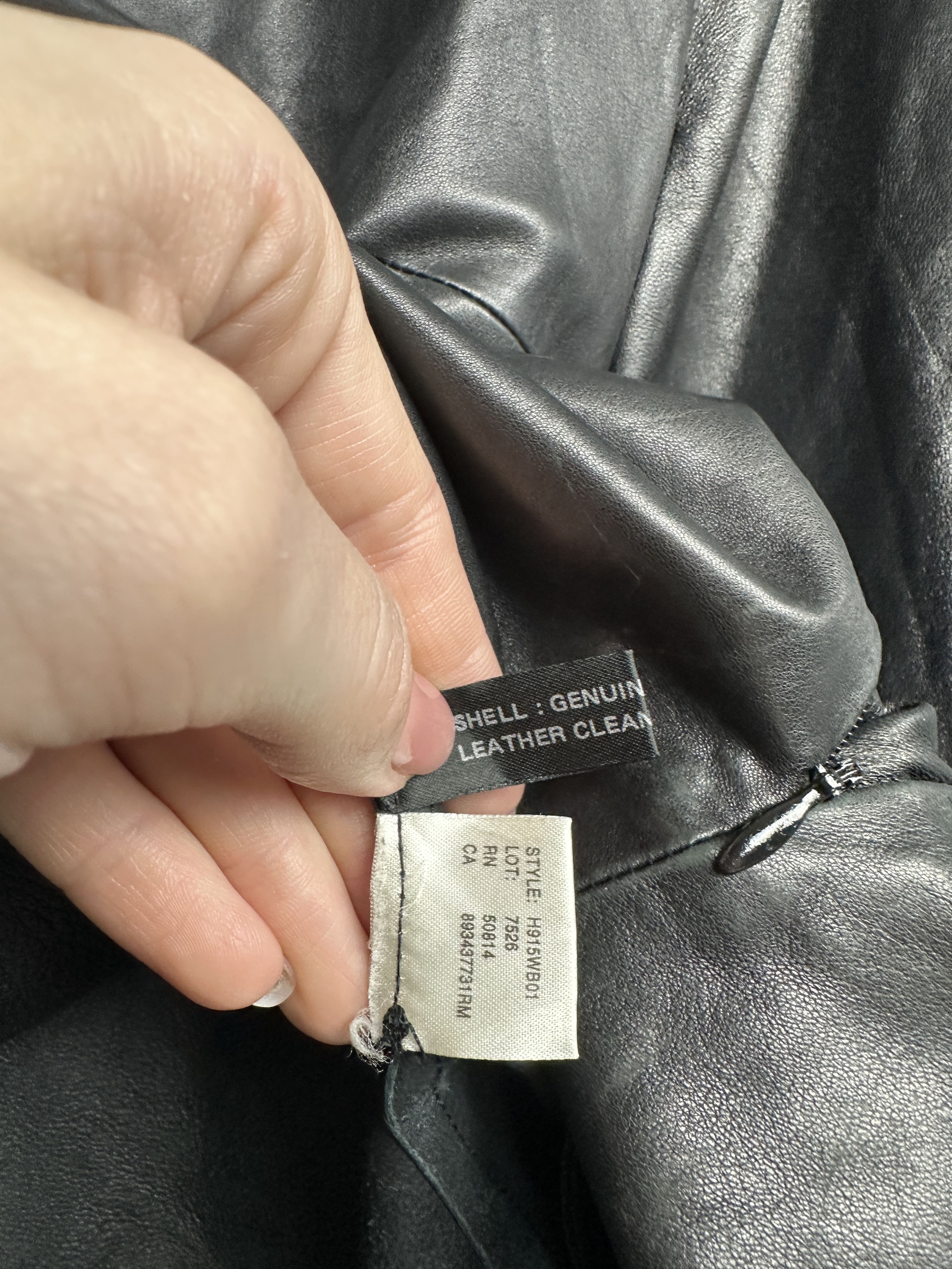 Elie Tahari Tahari Womens Leather Jacket Size M / US 6-8 / IT 42-44 - 10 Thumbnail