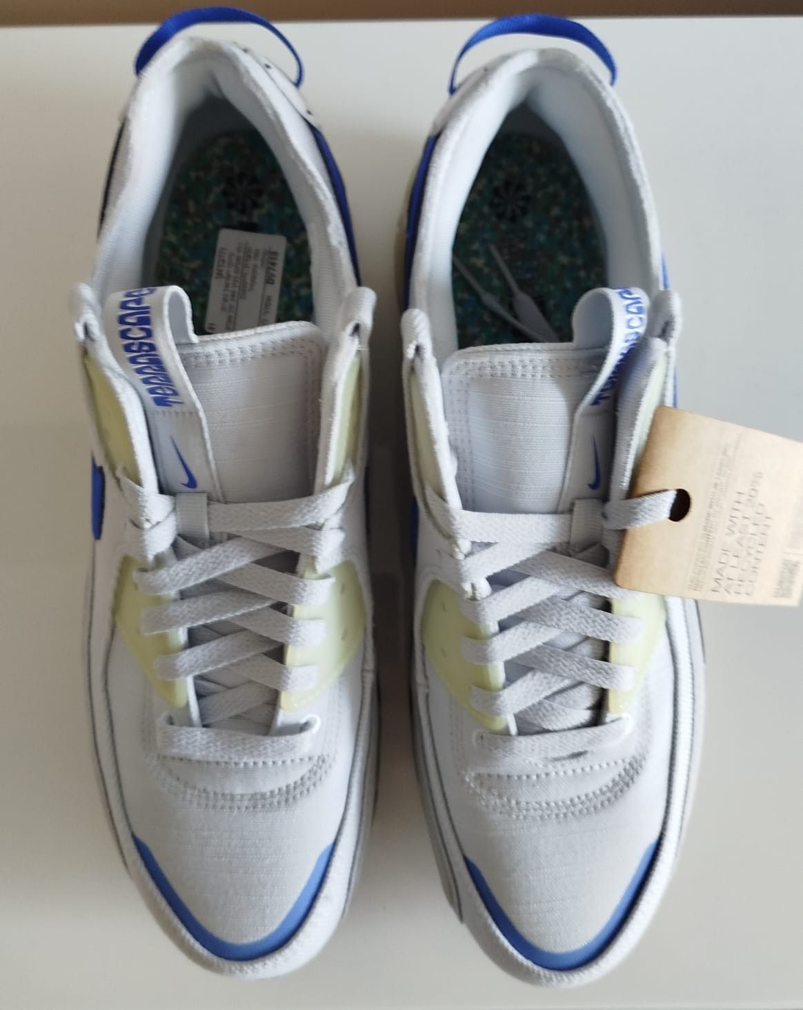 Nike Nike Air Max Terrascape 90 Pure Platinum Hyper Royal Size US 11.5 / EU 44-45 - 6 Thumbnail