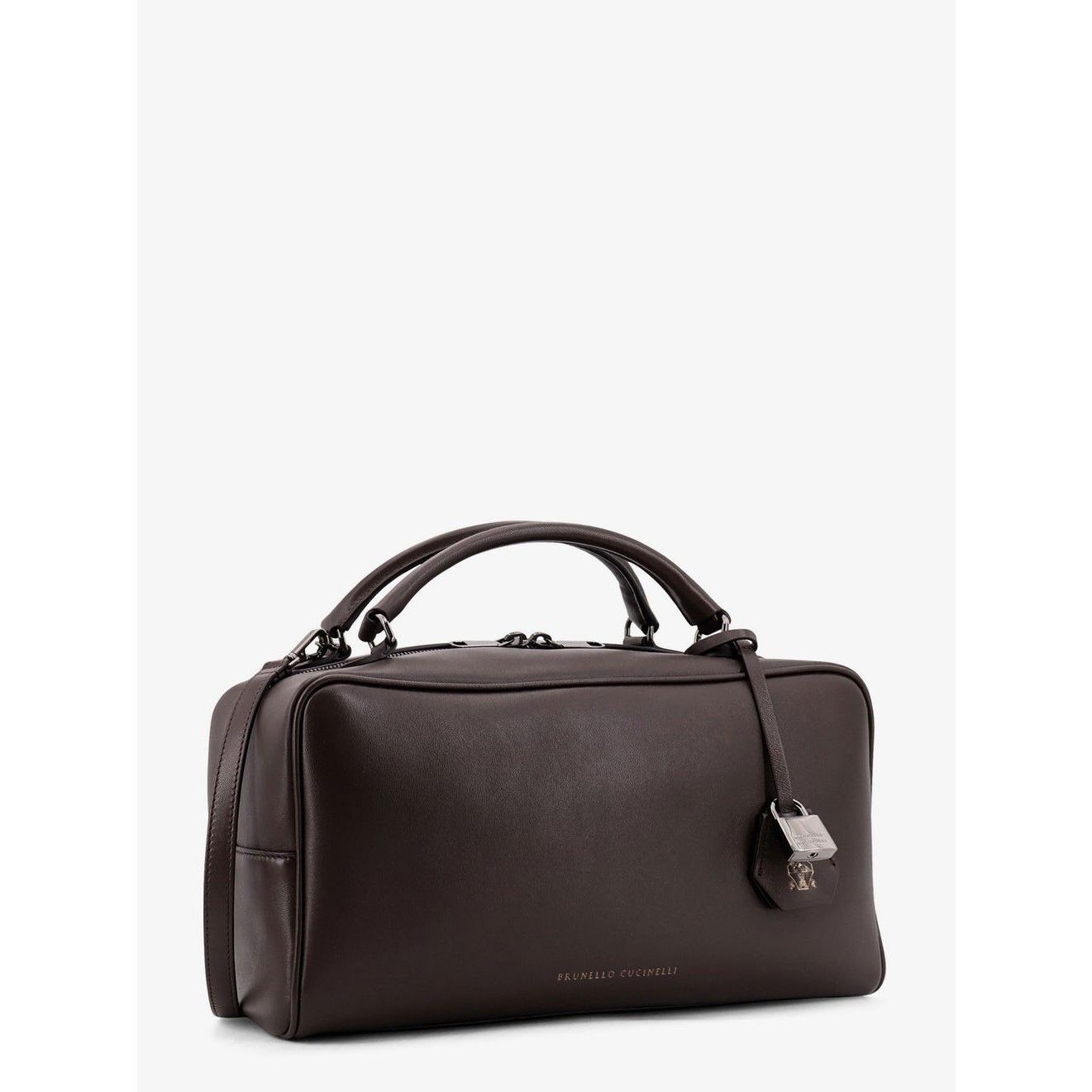 Brunello Cucinelli BRUNELLO CUCINELLI $4700 Rust Brown Explorer Boston Bag New Size ONE SIZE - 3 Thumbnail
