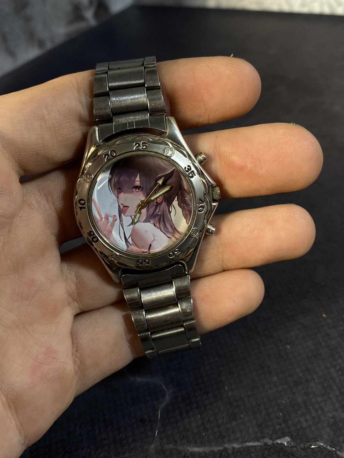 Japanese Brand Ahegao Anime Tyan Watch with Metal Bracelet Size ONE SIZE - 9 Thumbnail
