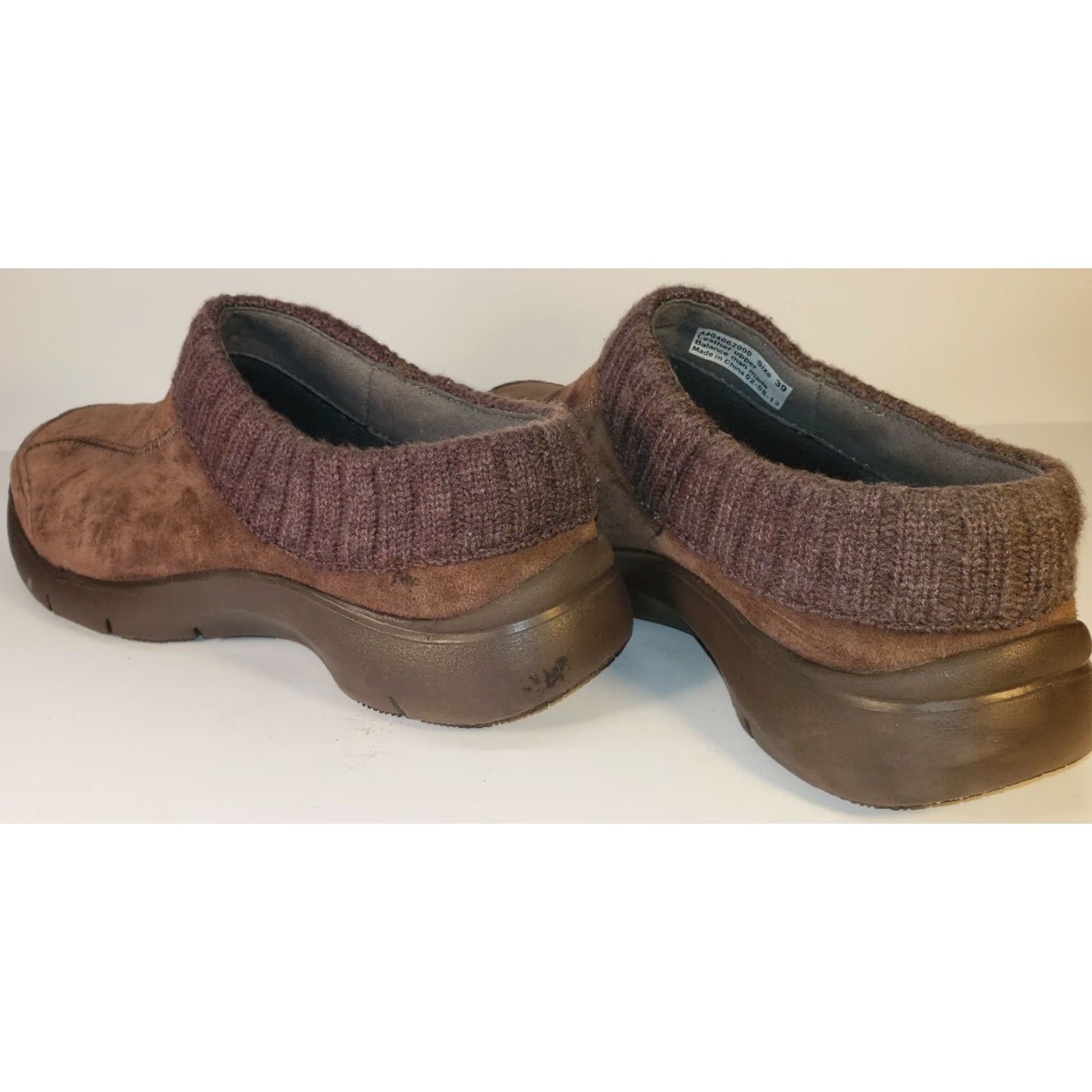 Dansko Dansko Clogs Women Brown 8.5M 39EU Suede Comfort Sweater Collar Casual Shoes Size M / US 6-8 / IT 42-44 - 7 Thumbnail