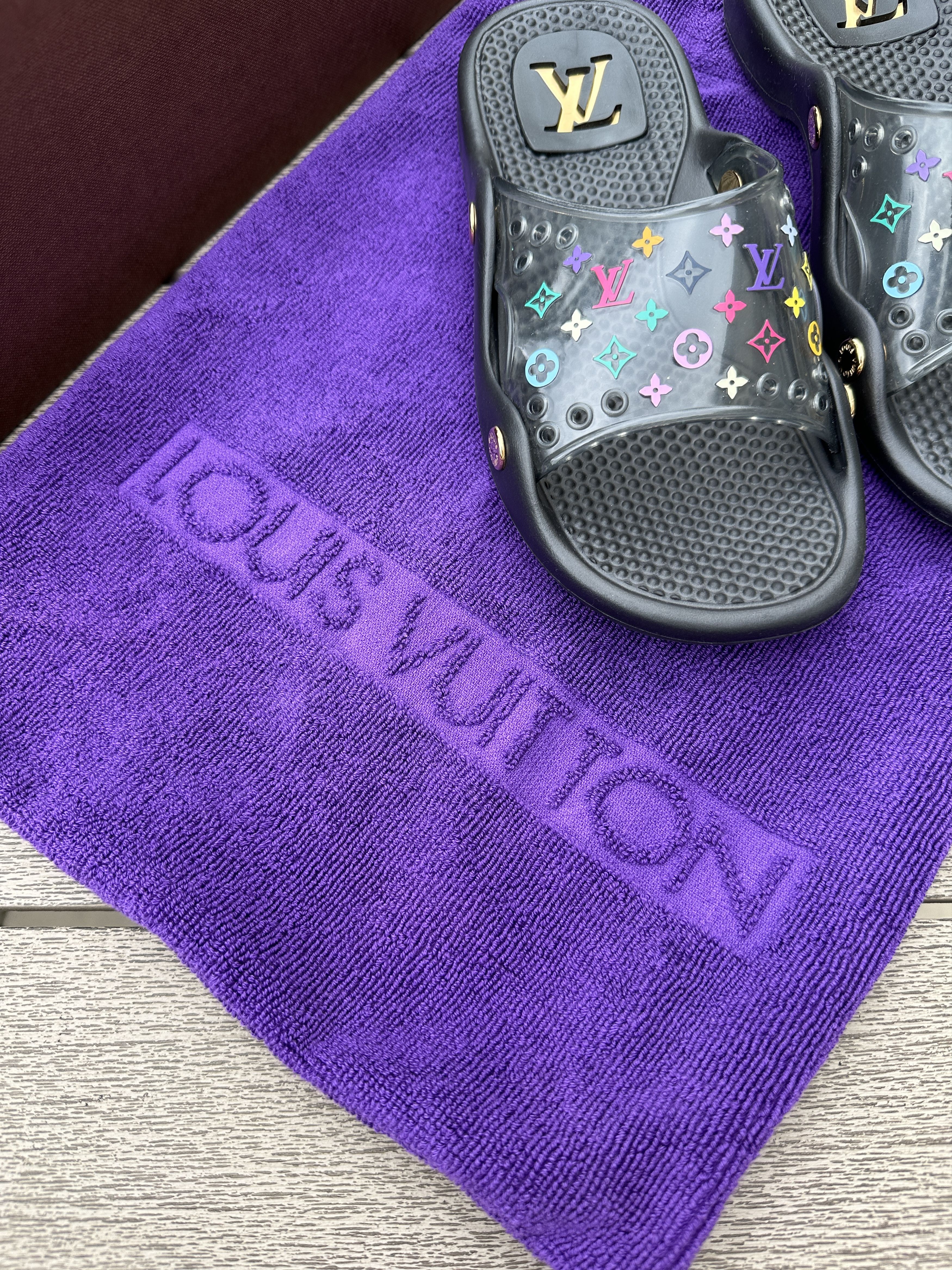 Louis Vuitton × Takashi Murakami Louis Vuitton x Murakami Flip Flops Sandals Shoes Multicolor Size US 5 / IT 35 - 3 Thumbnail