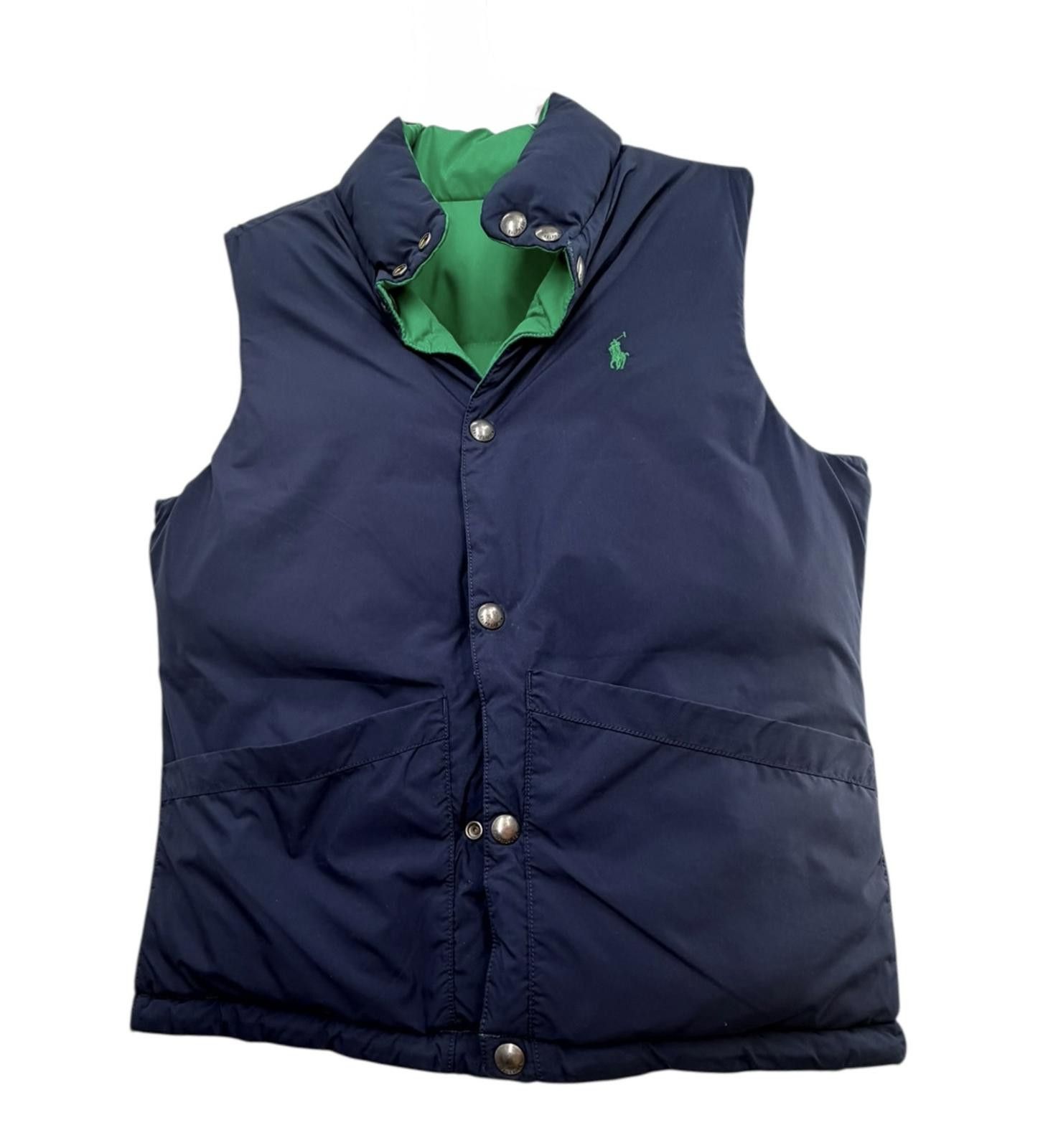 Polo Ralph Lauren Polo Reversible Puffer Vest Navy Green Sz M;10-12 Size ONE SIZE - 1 Thumbnail