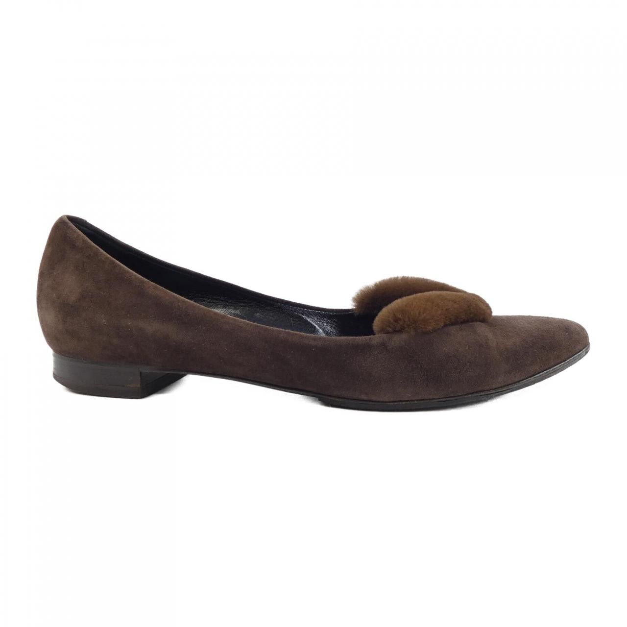 Hermes Hermes Hermes Flat Shoes Fur Shoes Natural Material Shoes DUTY FREE for USA Size ONE SIZE - 1 Thumbnail