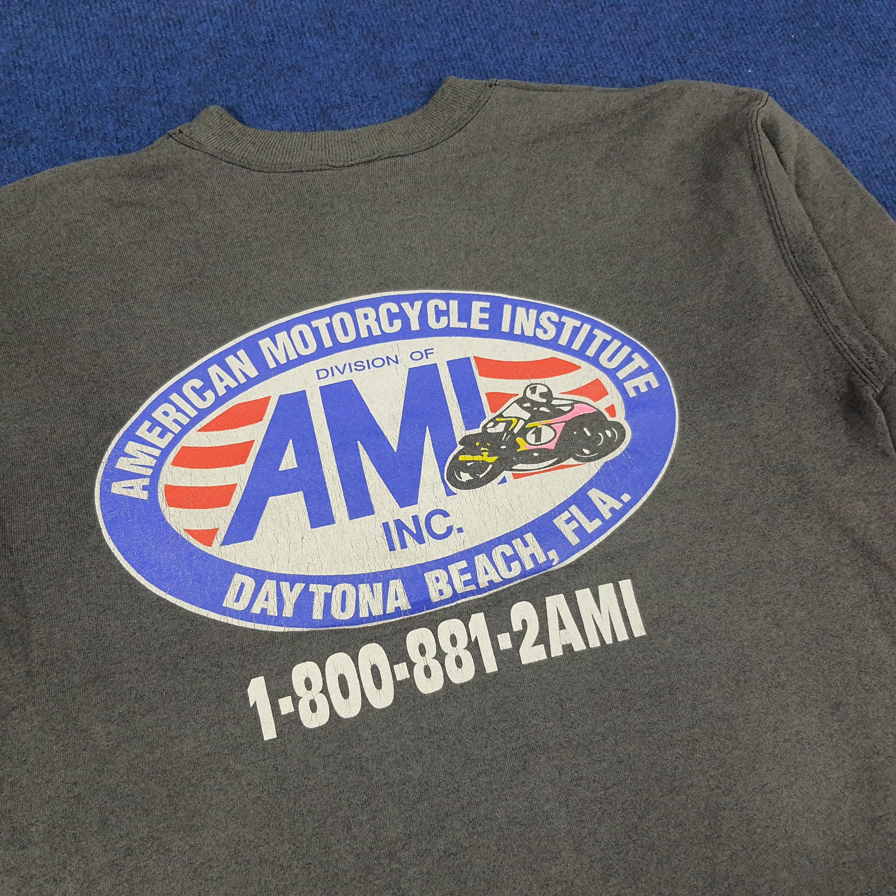 Vintage Vintage AMI American Motorcycle Institute Sweatshirts Size US S / EU 44-46 / 1 - 4 Thumbnail