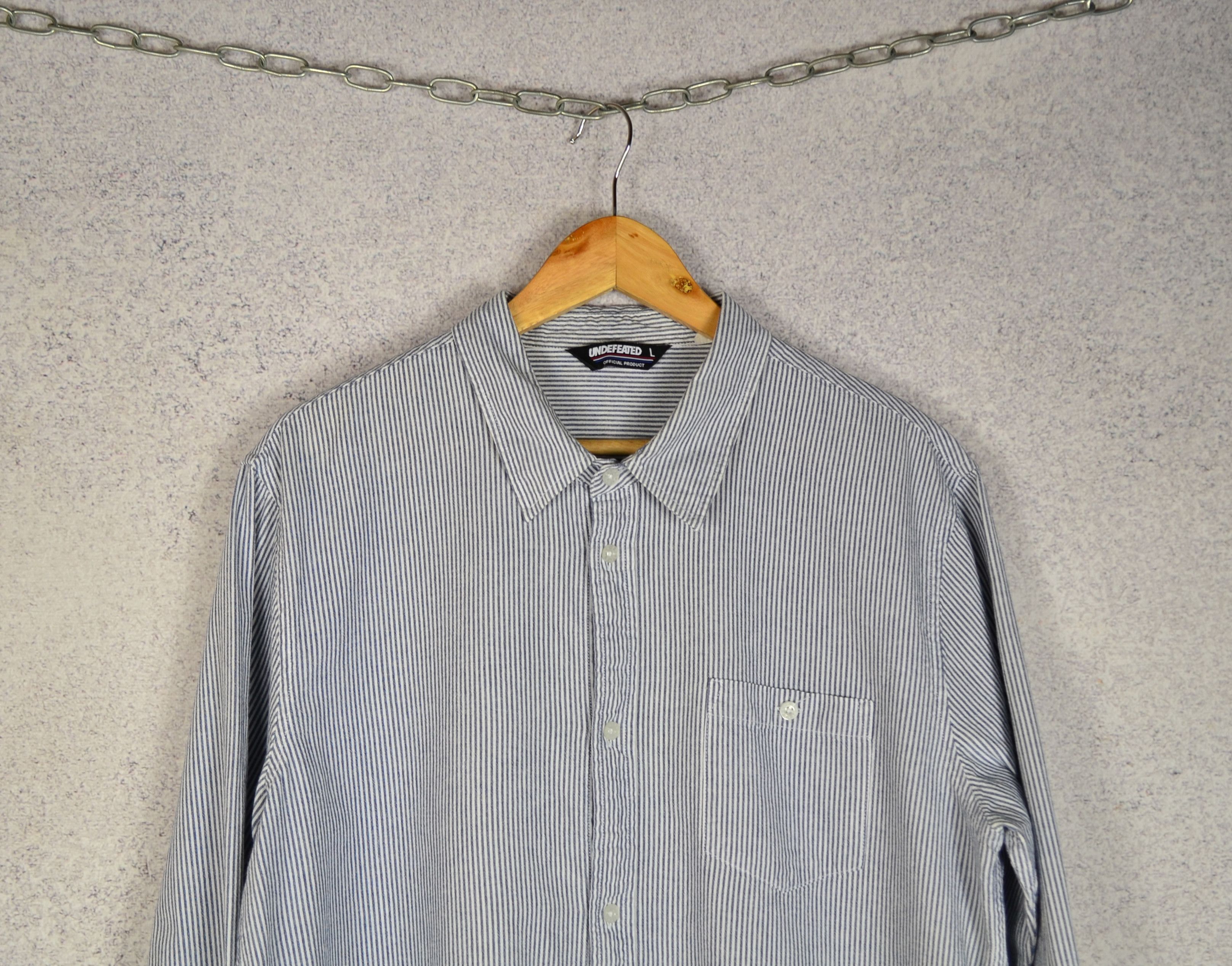 Undefeated Undefeated Striped Oxford Shirt LA Size US L / EU 52-54 / 3 - 2 Thumbnail