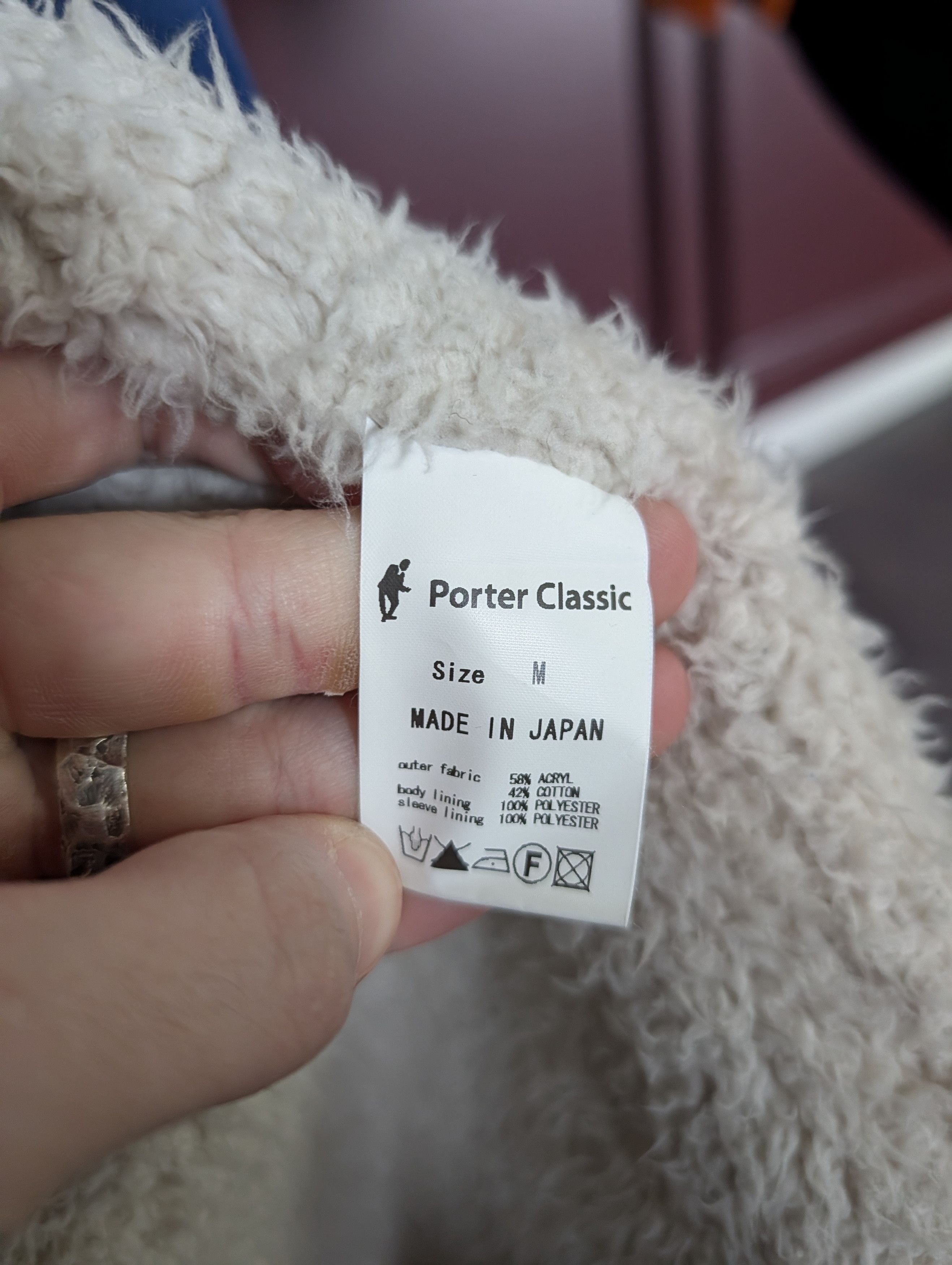 Porter PORTER CLASSIC Sherpa lined P.C. embroidery overcoat Japan Size US M / EU 48-50 / 2 - 16 Thumbnail