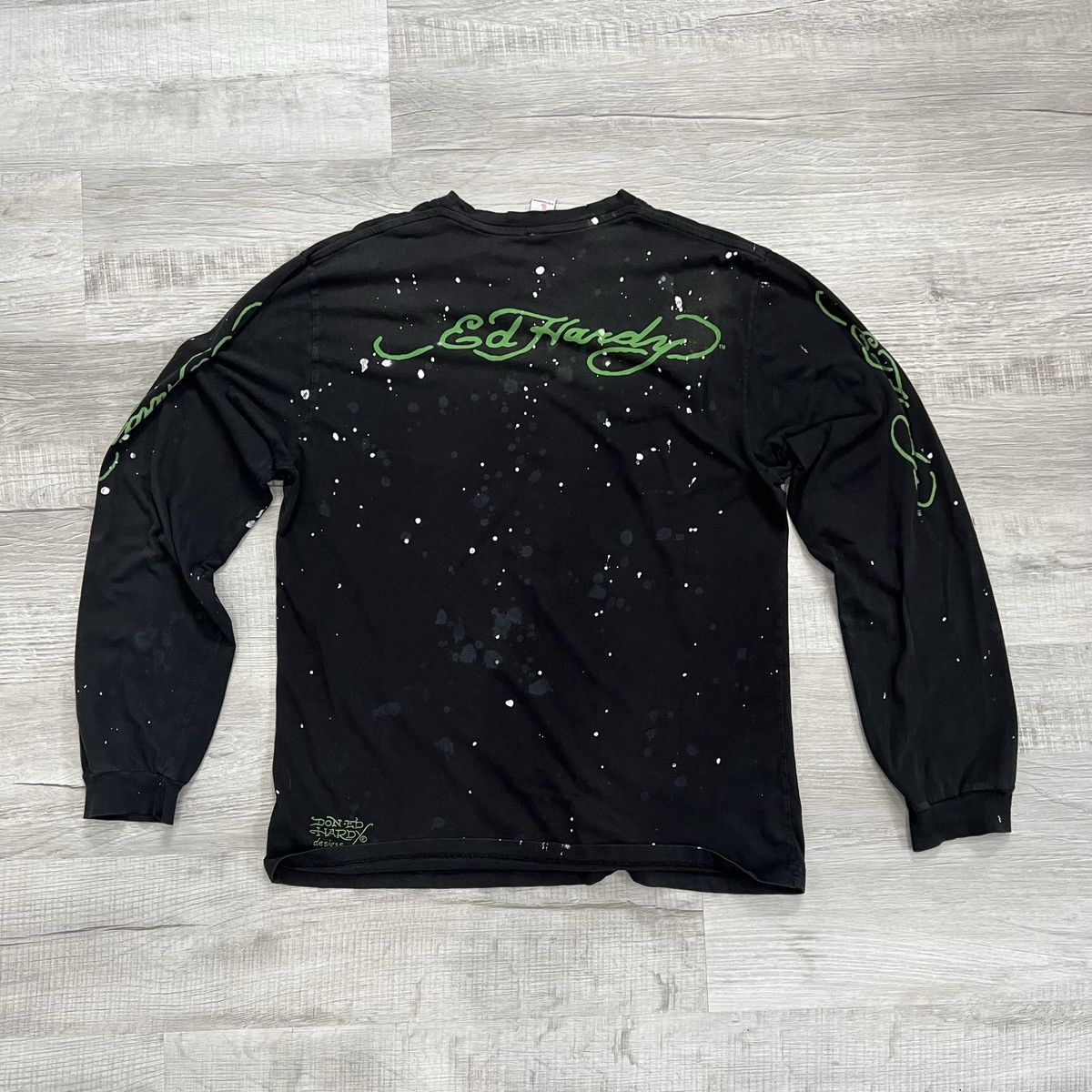 Ed Hardy × Vintage Ed Hardy 2000s Vintage Black Long Sleeve (Size L) Size US L / EU 52-54 / 3 - 2 Thumbnail
