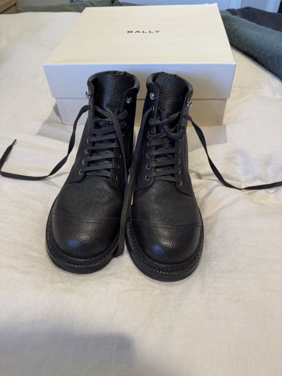 Bally Bally Nedward Brown Pebbled Leather Boots 10UK/11US Size US 11 / EU 44 - 1 Thumbnail
