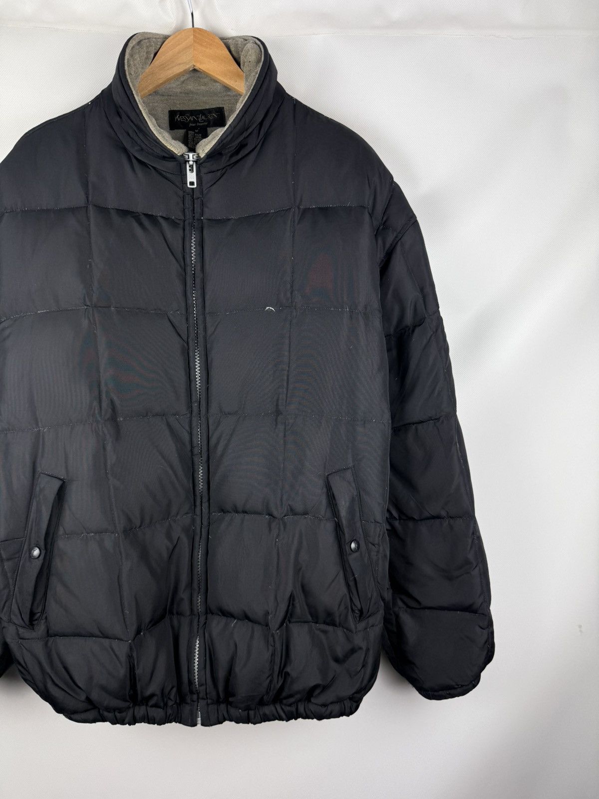 Yves Saint Laurent VTG 90s Yves Saint Laurent YSL Logo Nylon Down Puffer Jacket Size US L / EU 52-54 / 3 - 3 Thumbnail