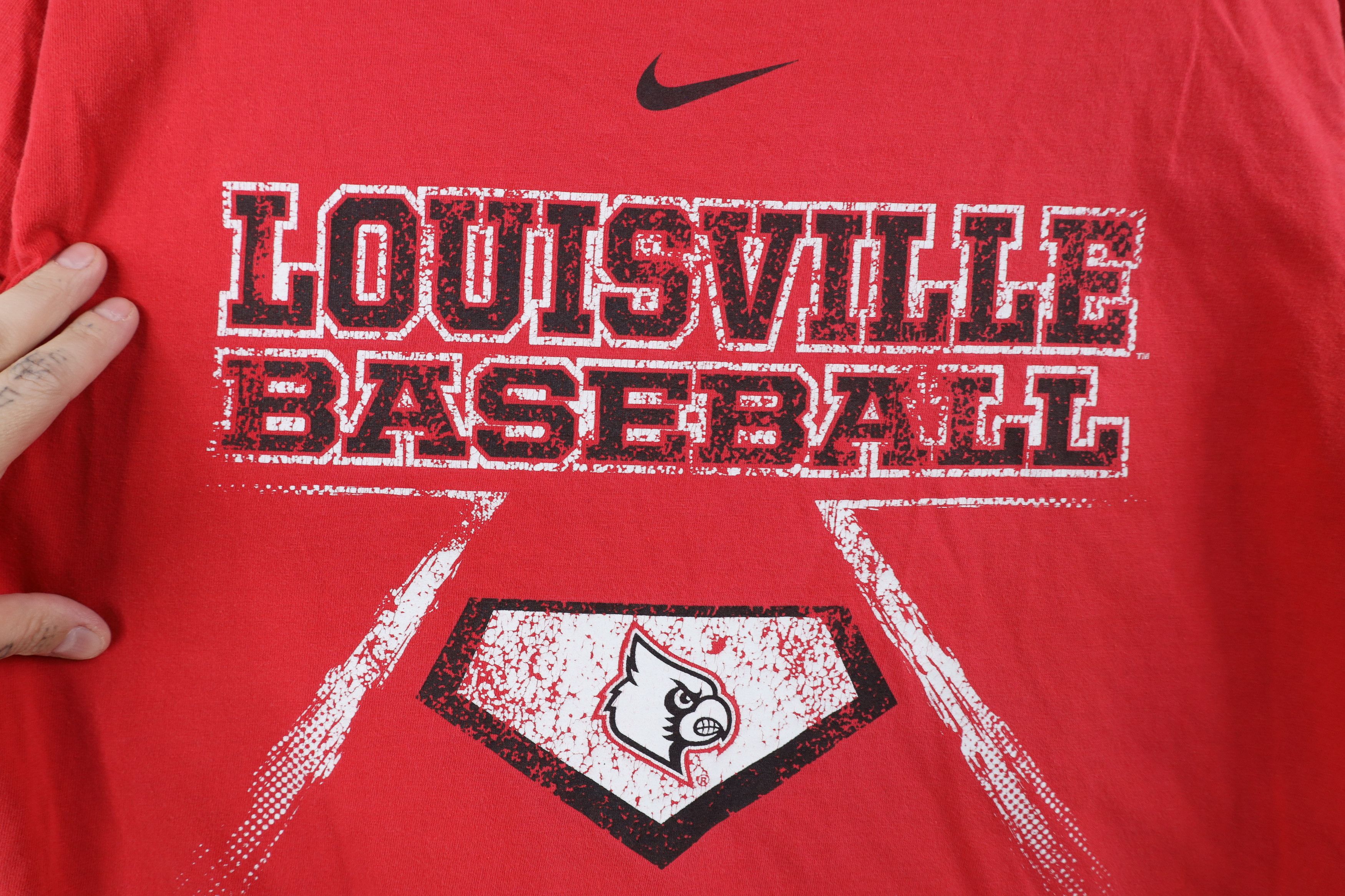 Nike Vintage Nike Swoosh University of Louisville Baseball Shirt Size US L / EU 52-54 / 3 - 4 Thumbnail