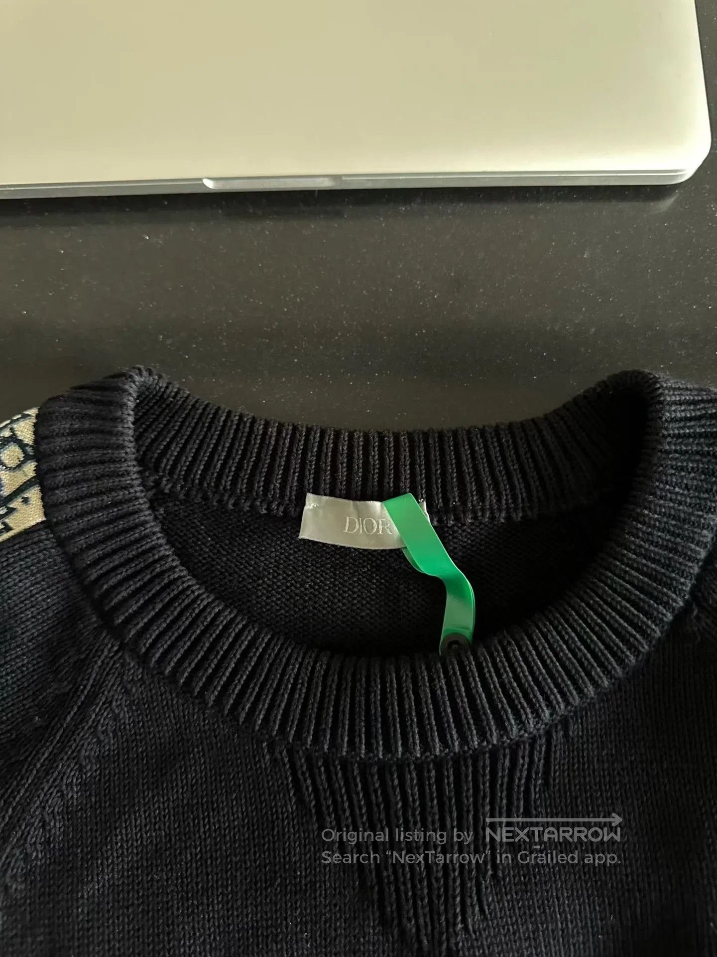 Dior Dior Navy Blue Dragon Arm Side Monogram Sweater| Size US L / EU 52-54 / 3 - 3 Thumbnail