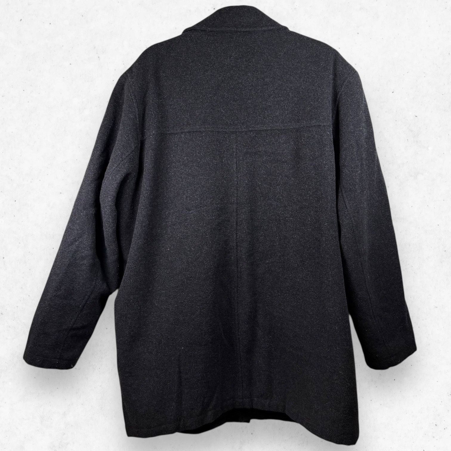 Dockers Dockers Premium Dark Gray Wool Blend Overcoat Men's L Size US L / EU 52-54 / 3 - 2 Thumbnail