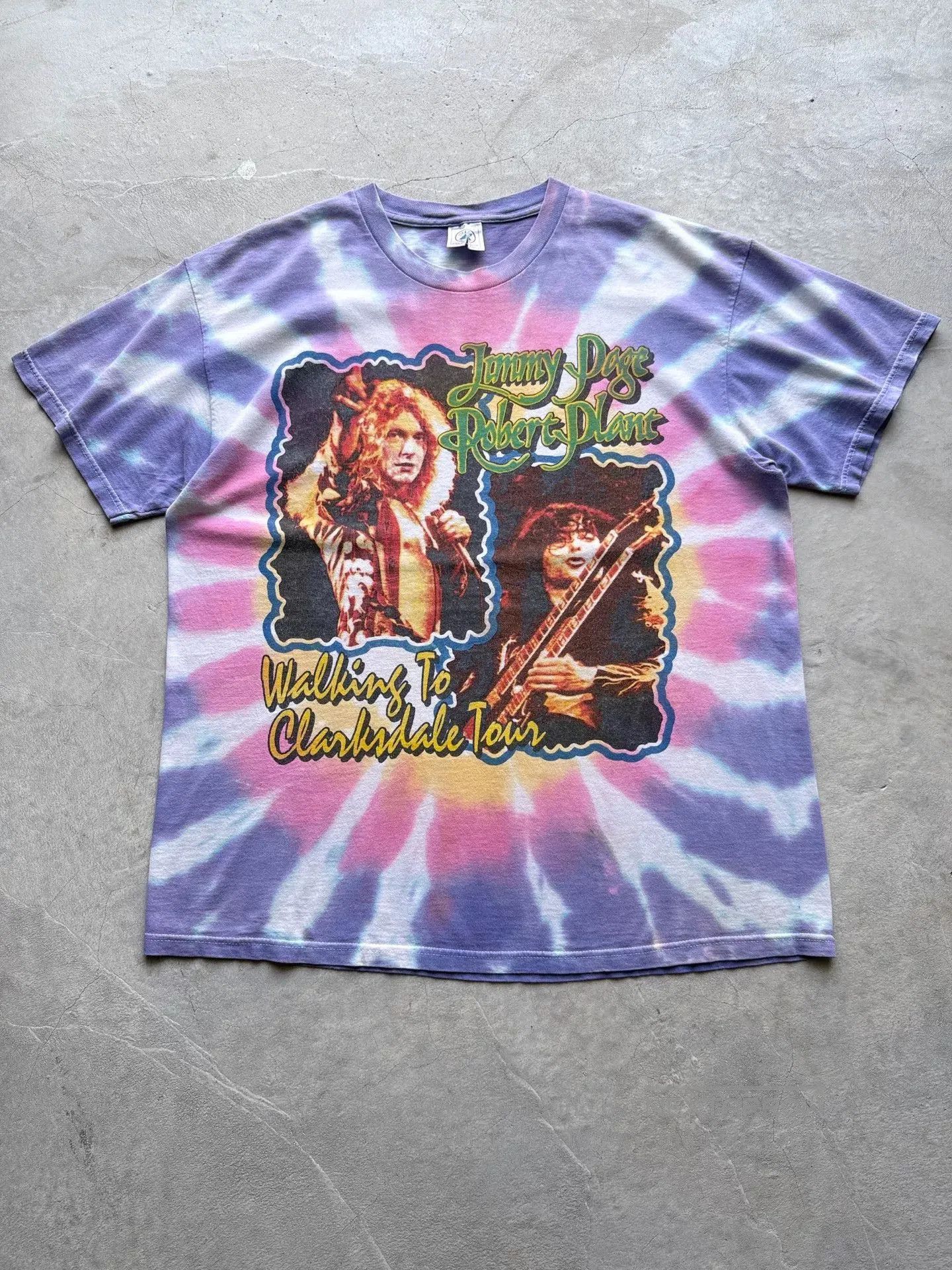 Vintage Vintage 90s Led Zeppelin Tour Band Tee. Size US L / EU 52-54 / 3 - 1 Thumbnail