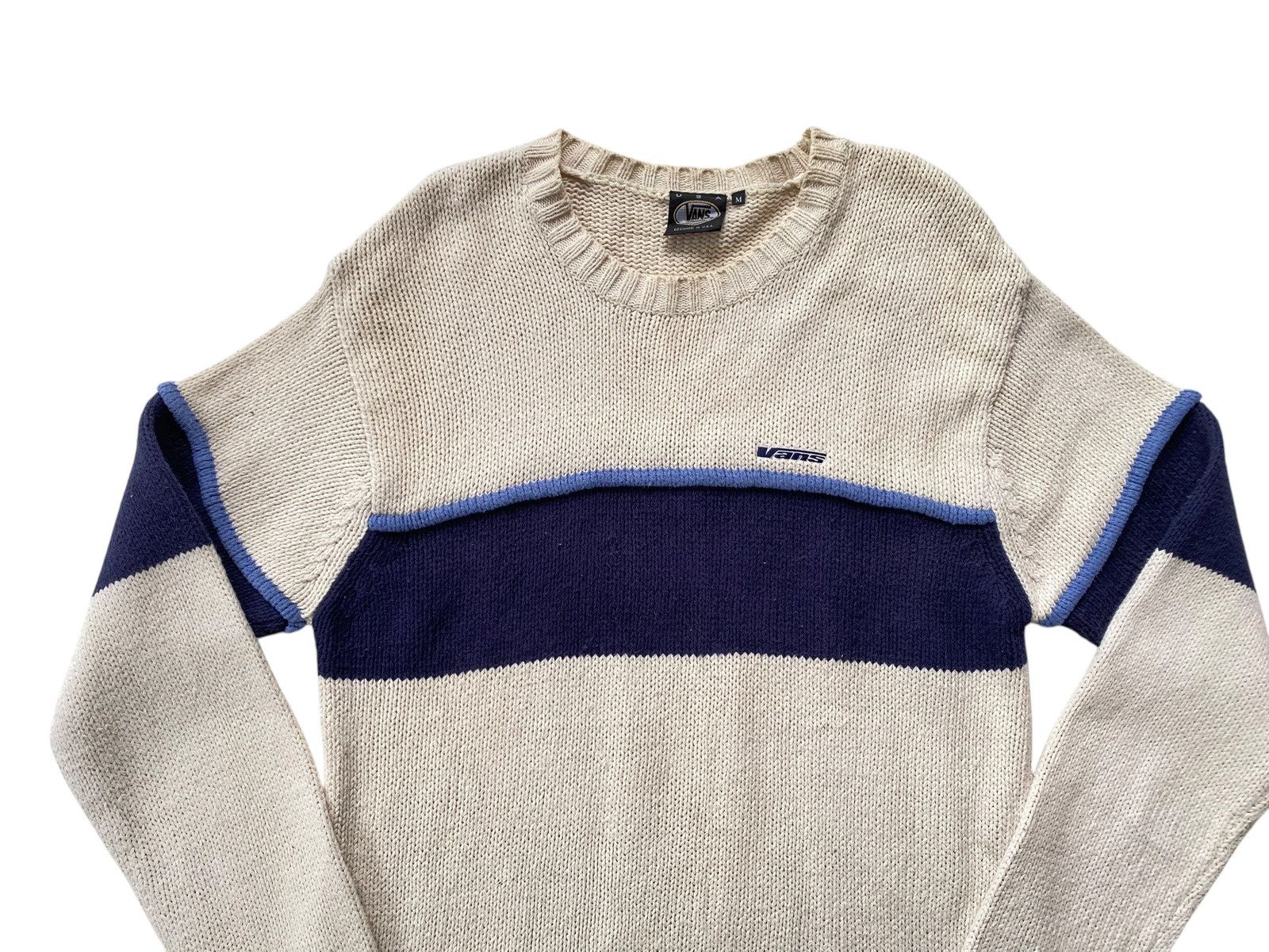 Vans × Vintage Vtg 90s Vans Usa Knitwear Swetaer Size US M / EU 48-50 / 2 - 5 Thumbnail