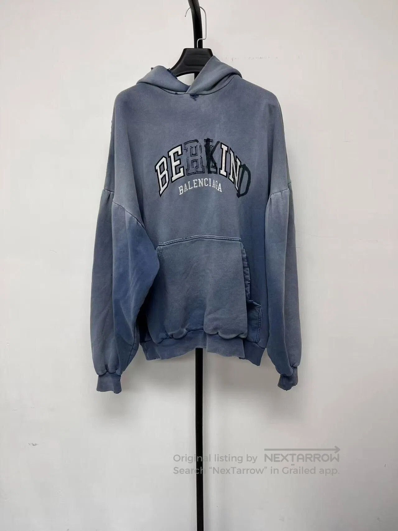 Balenciaga balenciaga gradient washed denim hoodie. Size US S / EU 44-46 / 1 - 1 Thumbnail
