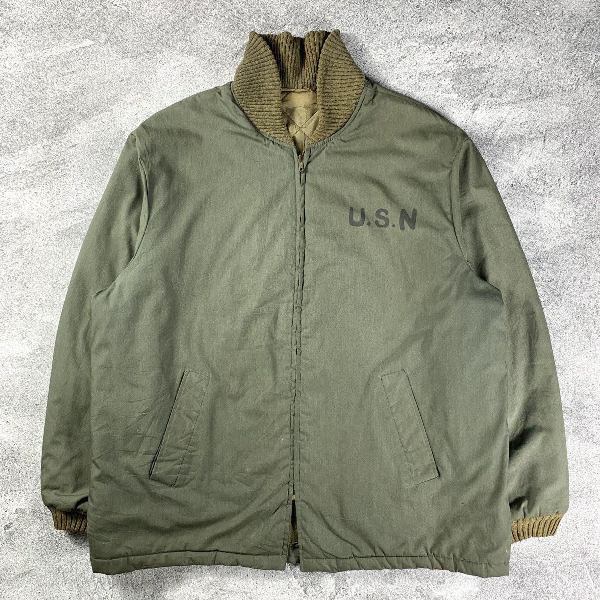 Vintage Vintage 70’s Military U.S.N Jacket Size US L / EU 52-54 / 3 - 1 Thumbnail
