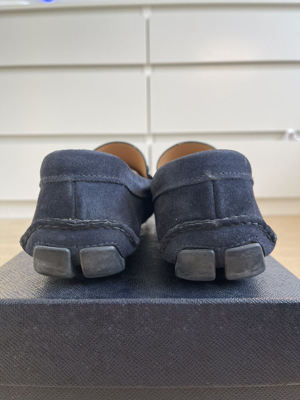Prada Prada Blue Suede Loafers Size US 9 / EU 42 - 3 Thumbnail