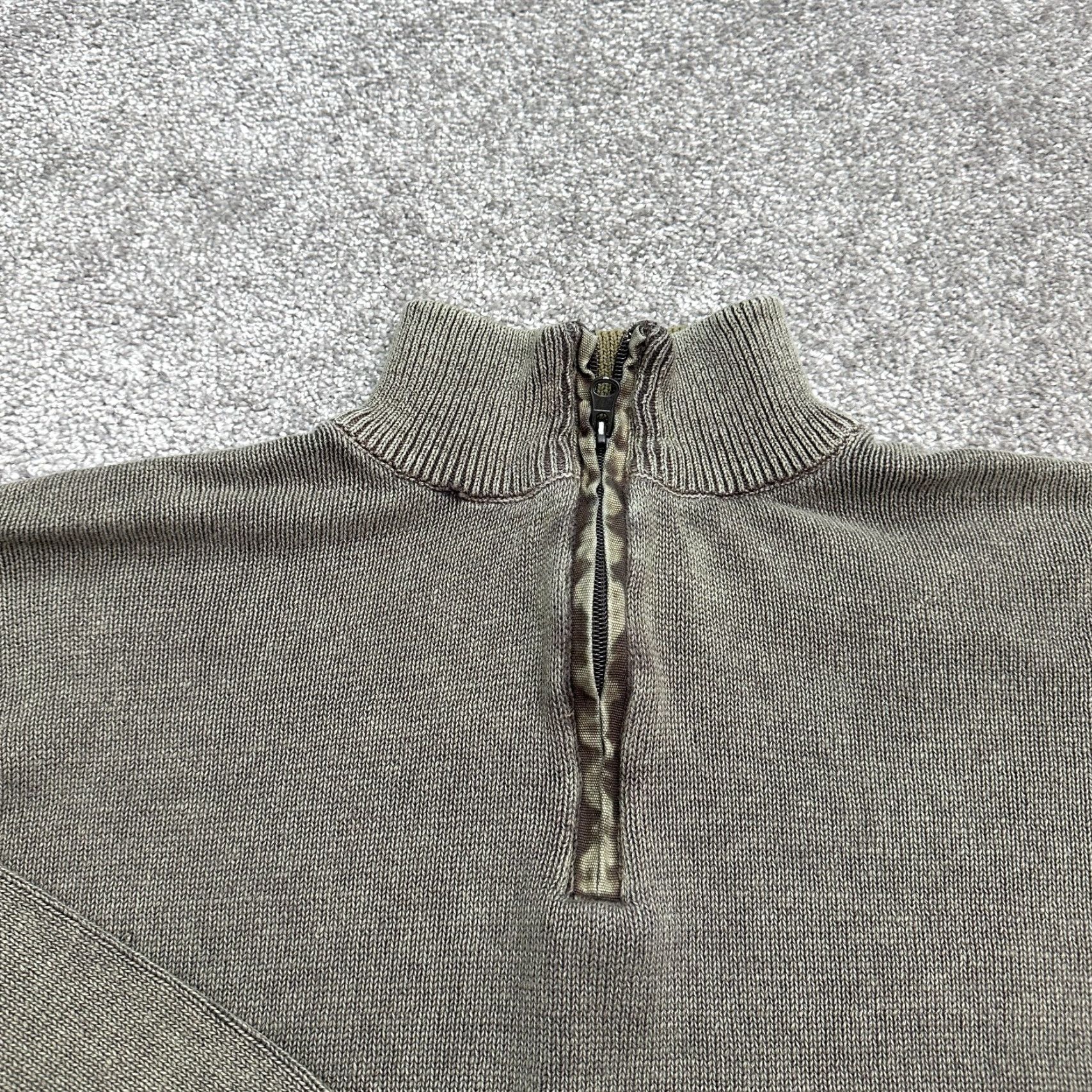 Vintage Arizona Pullover Knit 1/4 Zip Sweater Women L Brown Casual Long Sleeve Mock Neck Knit Style Regular Size L Mens? Size L / US 10 / IT 46 - 3 Thumbnail