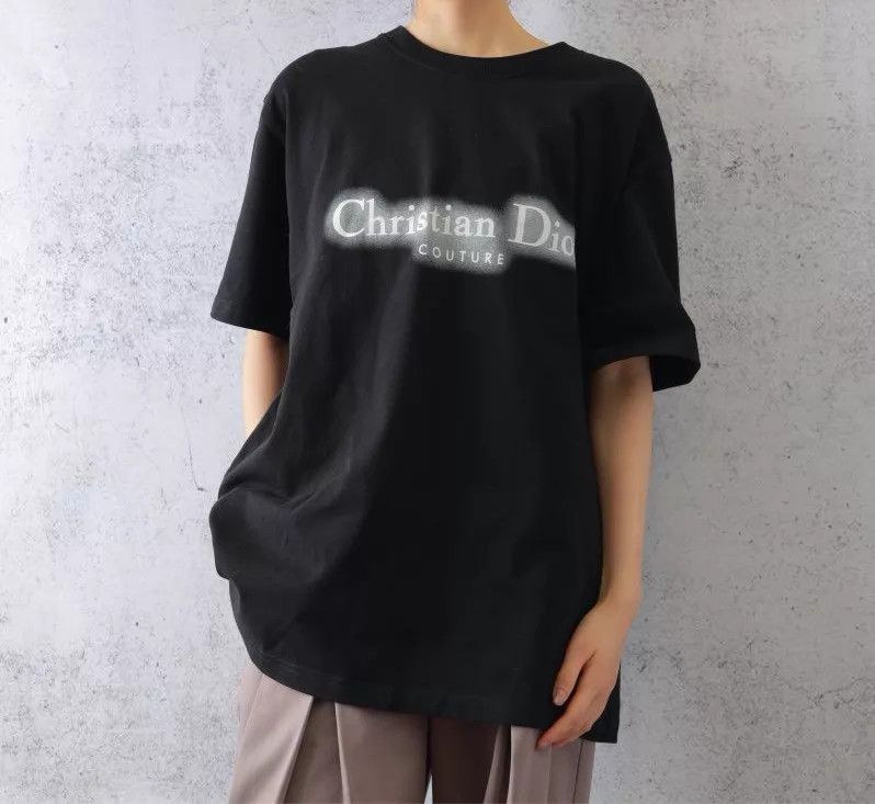 Dior DIOR Black Cotton Crew-neck Short-sleeve T-Shirt XXXL Size 3XL / US 20-22 - 1 Thumbnail