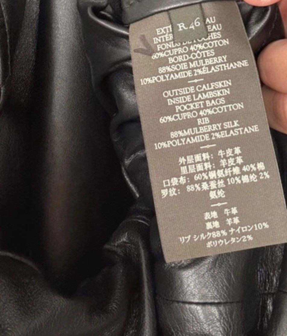 Berluti HAIDER ACKERMANN CALFSKIN LEATHER REVERSIBLE SILK JACKET Size US S / EU 44-46 / 1 - 10 Thumbnail