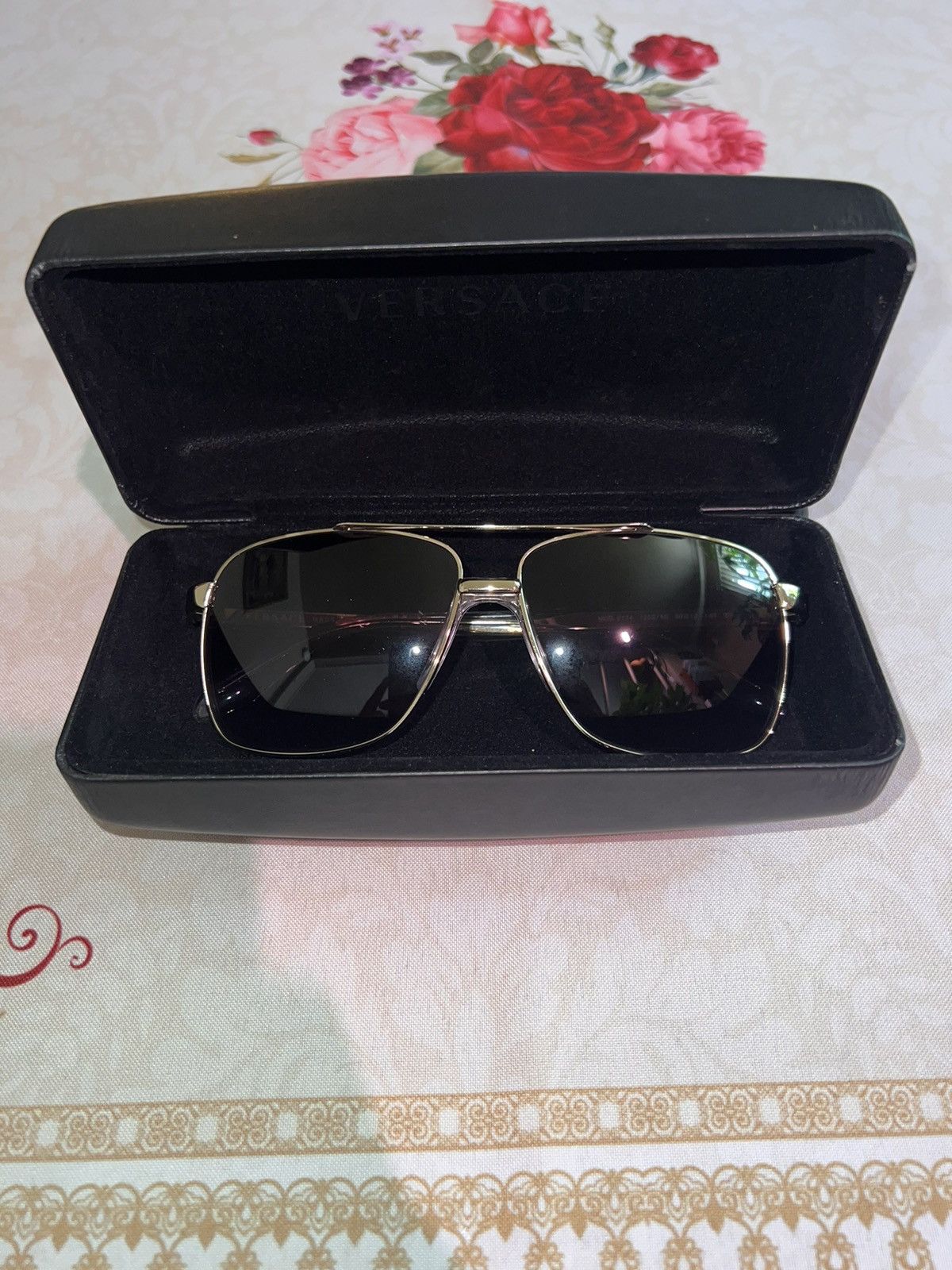 Versace Versace Aviator Sunglasses Size ONE SIZE - 10 Thumbnail