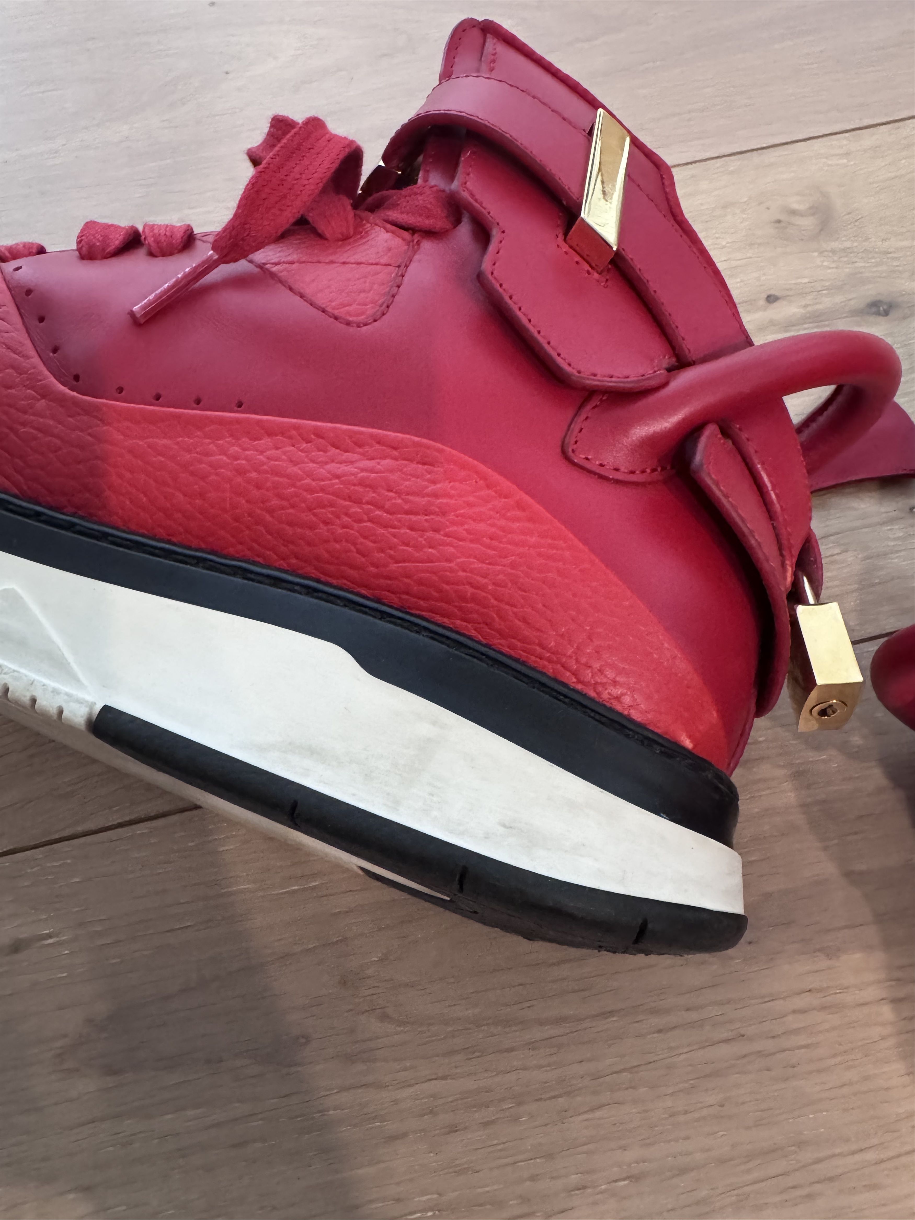 Buscemi Buscemi B Court Red High Top Red Sneaker US 10 Size US 10 / EU 43 - 9 Thumbnail