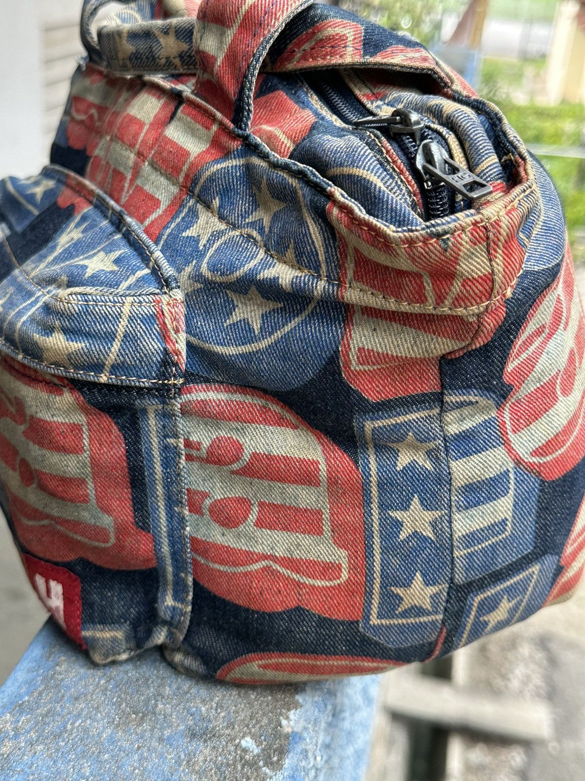 Hysteric Glamour 1990 - Hysteric Glamour Star America Denim Bag Size ONE SIZE - 6 Thumbnail