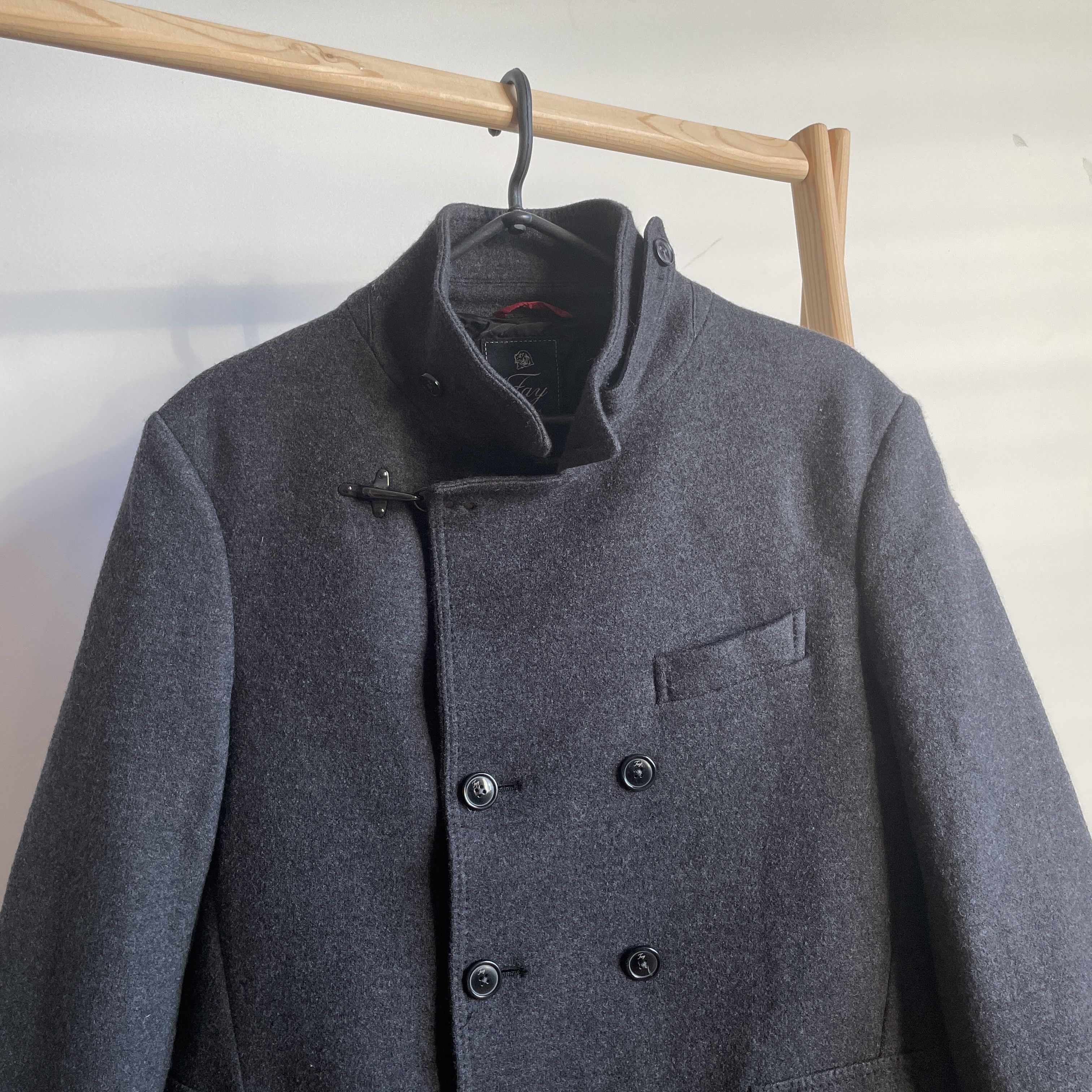 Fay Fay Womens Double Breasted Pea Coat Size XL Size XL / US 12-14 / IT 48-50 - 5 Thumbnail