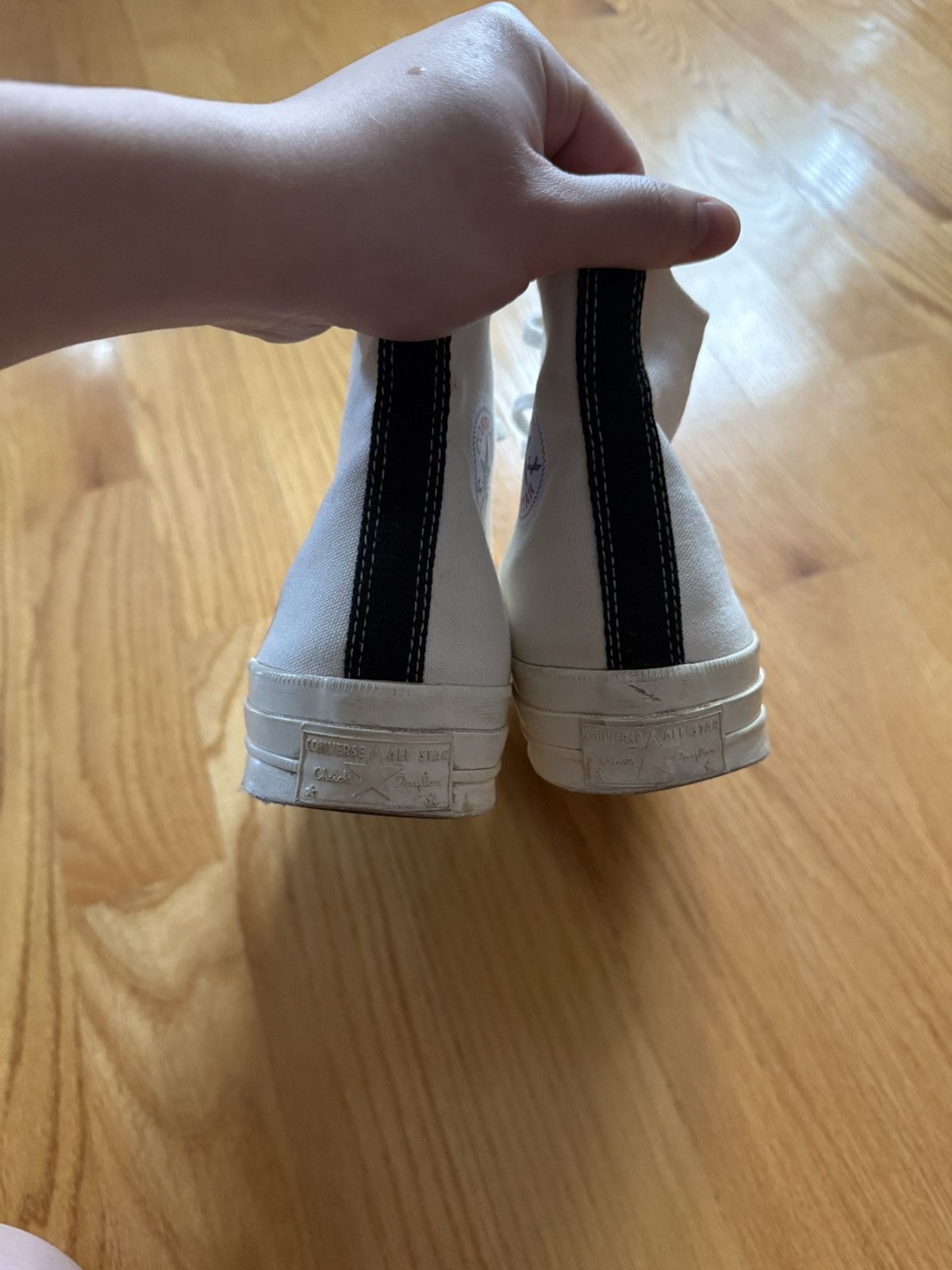 Comme des Garcons PLAY Comme Des Garçons Converse White Size US 10 / EU 43 - 6 Thumbnail