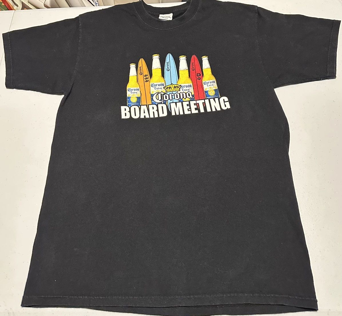 Vintage Vtg Y2K Corona 2007 promotional beer T-shirt Size US L / EU 52-54 / 3 - 5 Thumbnail