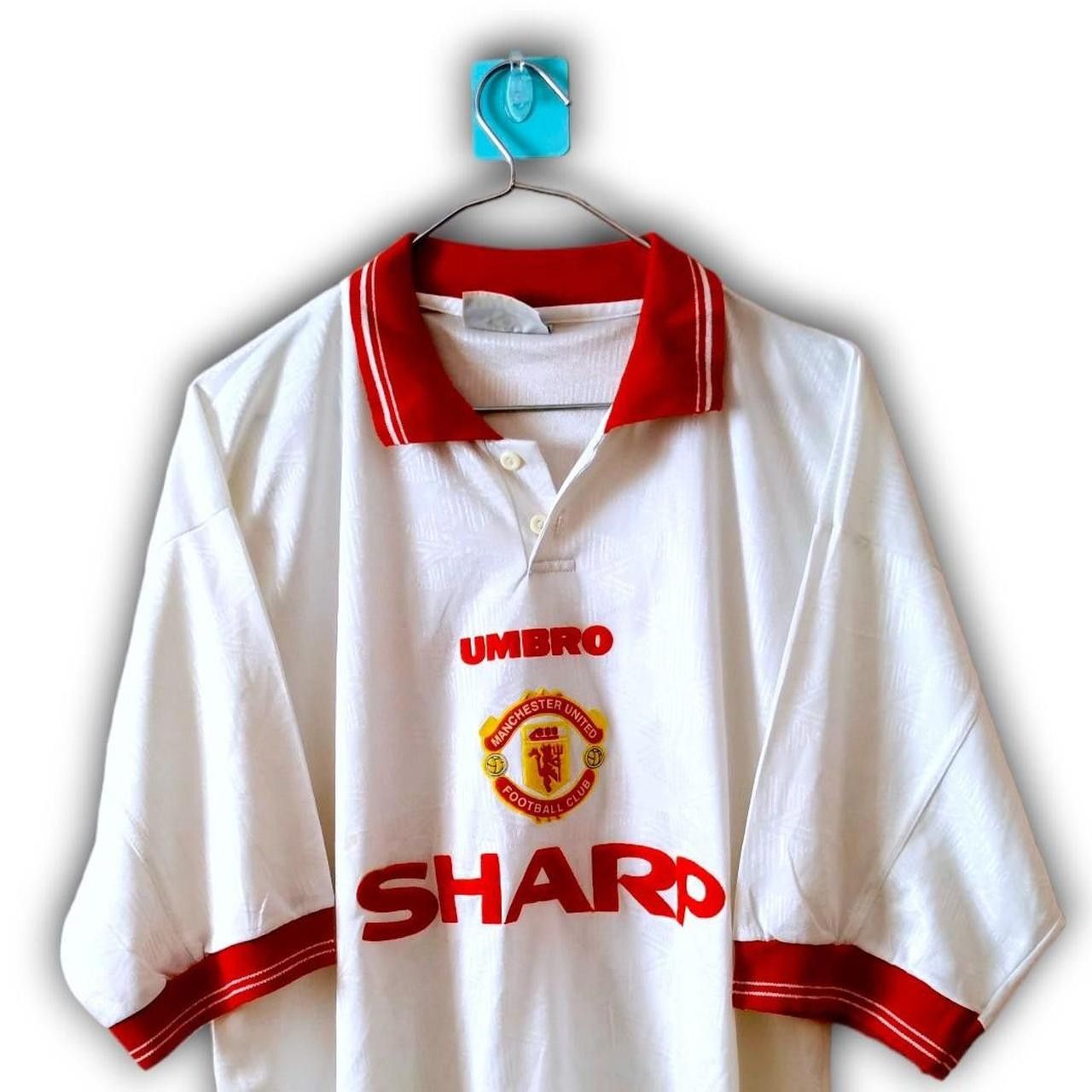 Umbro Manchester united England 1992 1994 Rare Training Shirt Size US XL / EU 56 / 4 - 1 Thumbnail