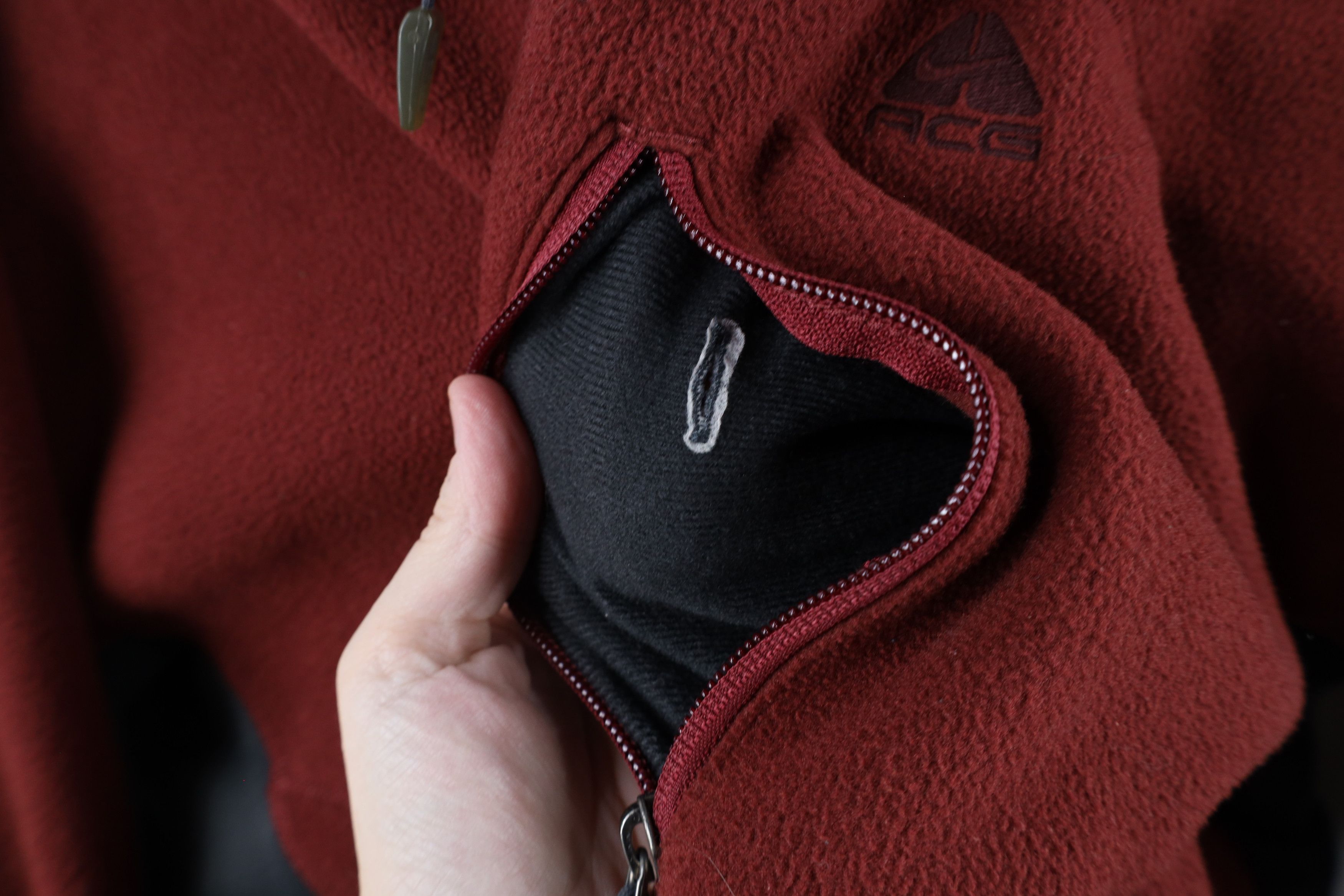Nike × Vintage Vintage Nike ACG Scott Mini Swoosh Full Zip Fleece Jacket Size US XL / EU 56 / 4 - 5 Thumbnail