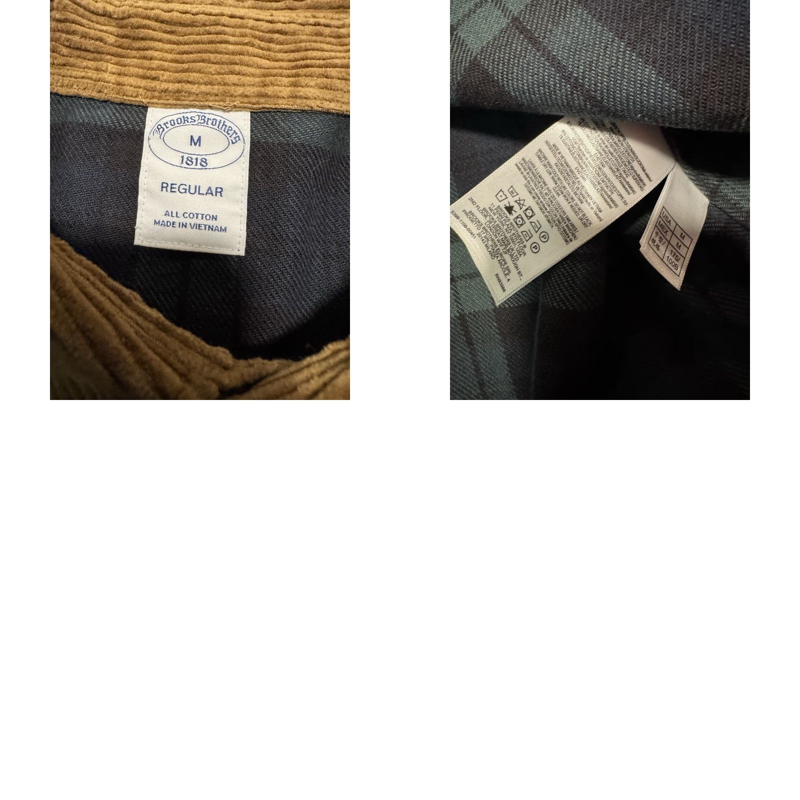 Brooks Brothers VINTAGE Brooks Brothers 1818 Flannel Shirt M Regular Plaid Green Cotton Long Sleeve Button-Up Collared Elbow Patches Men Regular Size US M / EU 48-50 / 2 - 10 Thumbnail