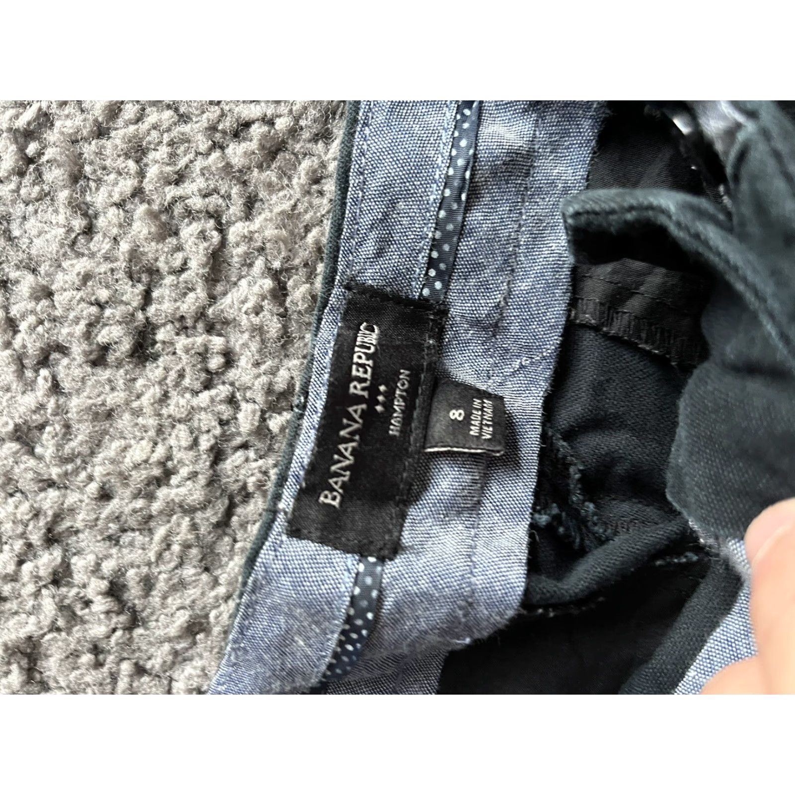 Banana Republic Banana Republic Women's Pants Hampton Fit Black Chino Size 8 Size 30" / US 8 / IT 44 - 5 Thumbnail