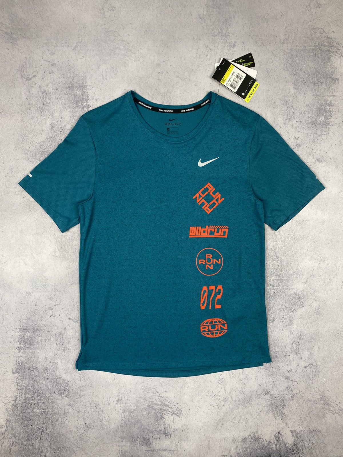 Nike Nike Df Miler Top SS WR GX Dri Fit Running Tee Size US S / EU 44-46 / 1 - 2 Thumbnail
