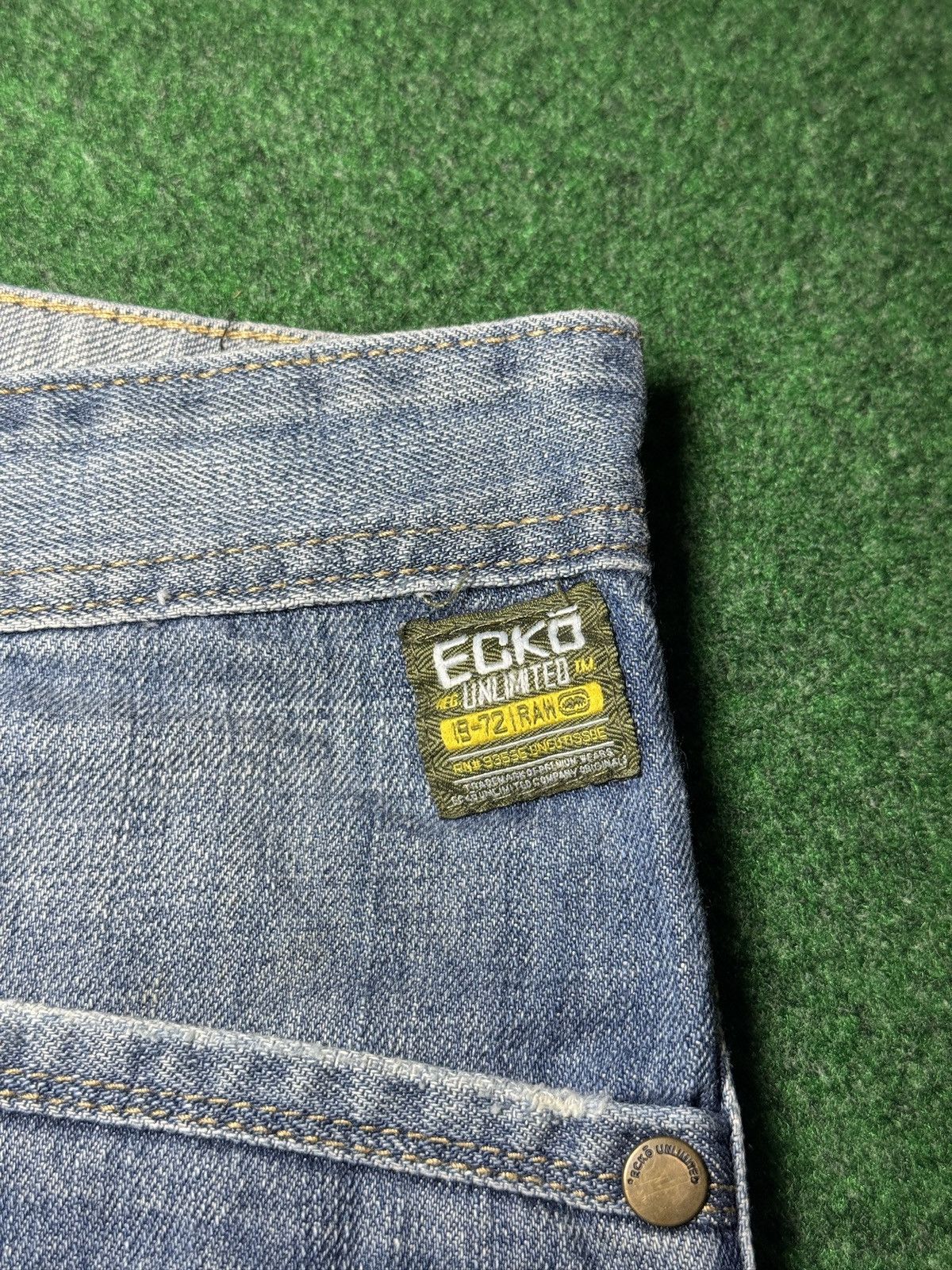 Ecko Unltd. Y2K Ecko Unltd Baggy 36 14” Hip Hop Jorts Denim Shorts Size US 36 / EU 52 - 4 Thumbnail