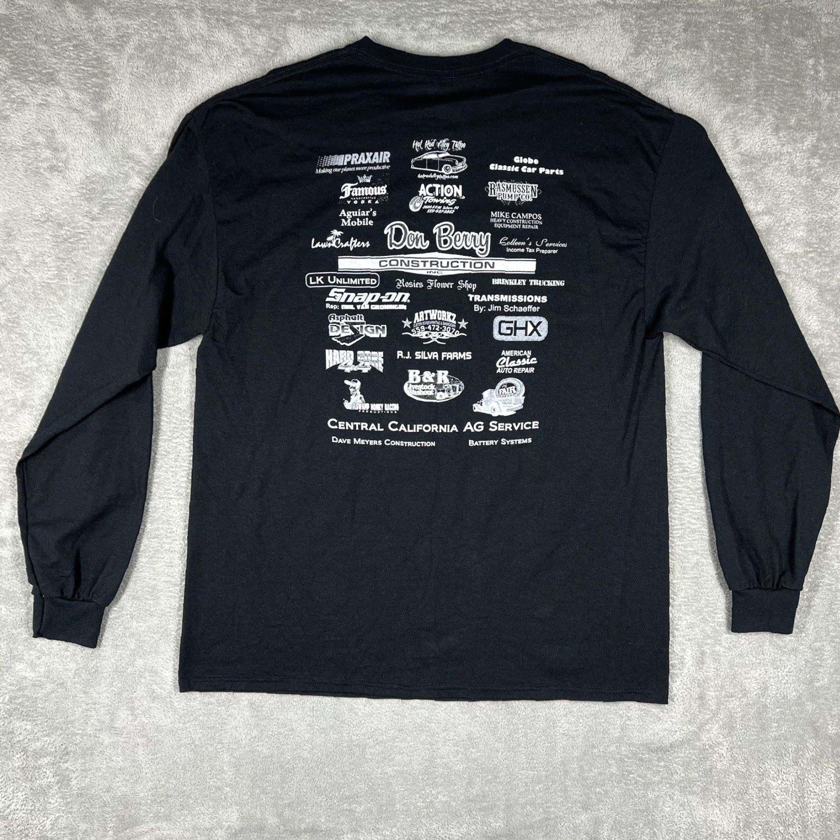 Gildan Bill Babb Memorial Demolition Derby T-Shirt Mens XL Black 3rd Annual 2015 Long Sleeve Size US XL / EU 56 / 4 - 4 Thumbnail