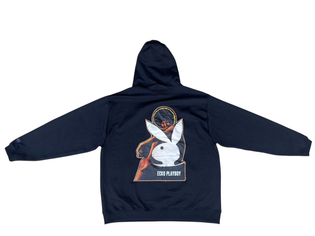 Ecko Unltd. SUPER RARE!! 90s Ecko X Playboy Big Logo Hoodie Size XXL Size US XXL / EU 58 / 5 - 1 Thumbnail
