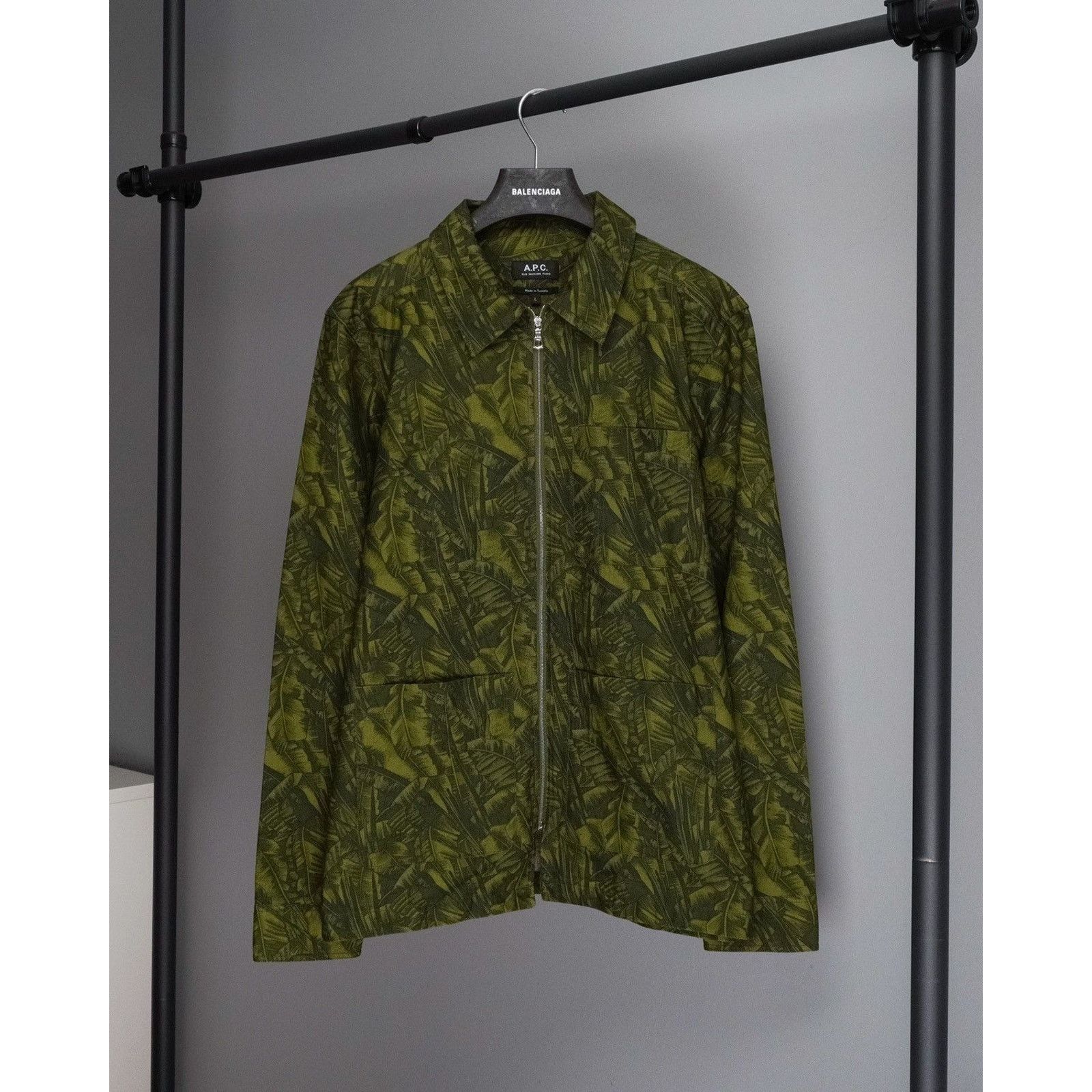 A.P.C. APC harry camo print green ripstop zip overshirt jacket Size US L / EU 52-54 / 3 - 1 Thumbnail
