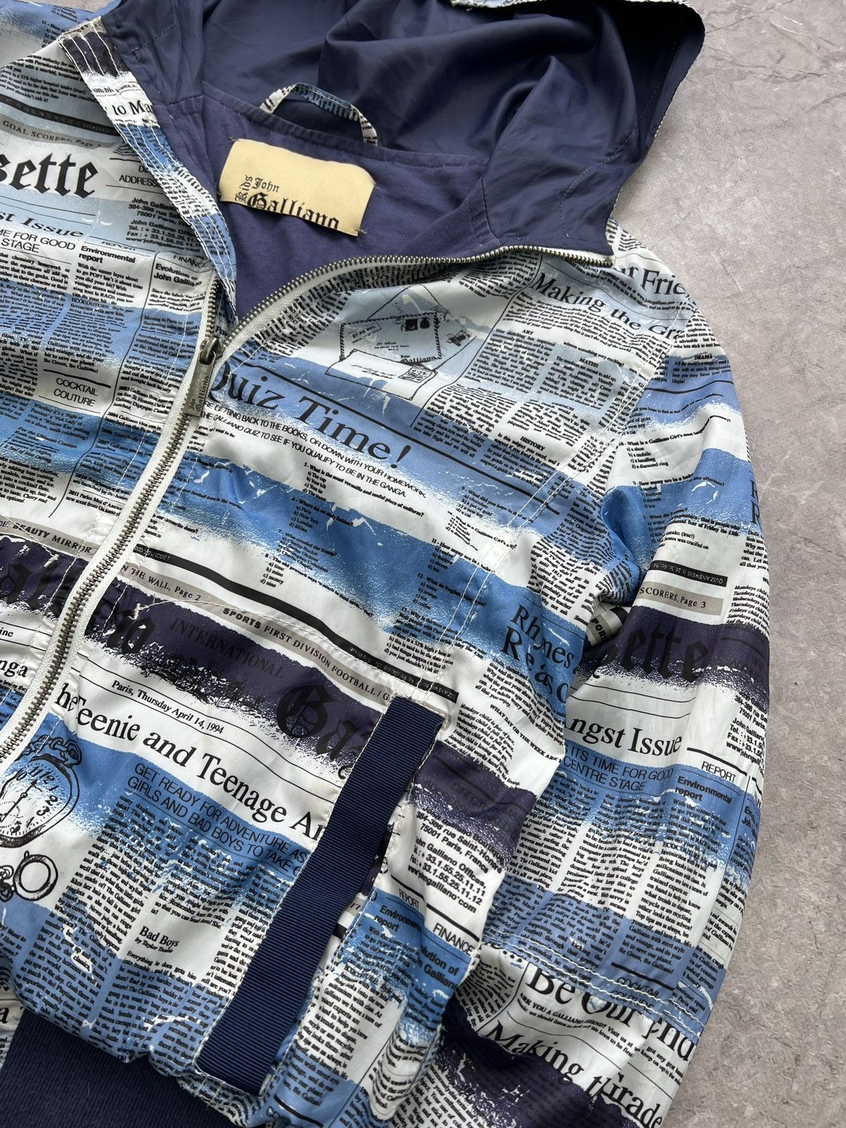 Designer × John Galliano VINTAGE RARE 90s gazette John Galliano nylon jacket Woman L Size L / US 10 / IT 46 - 8 Thumbnail