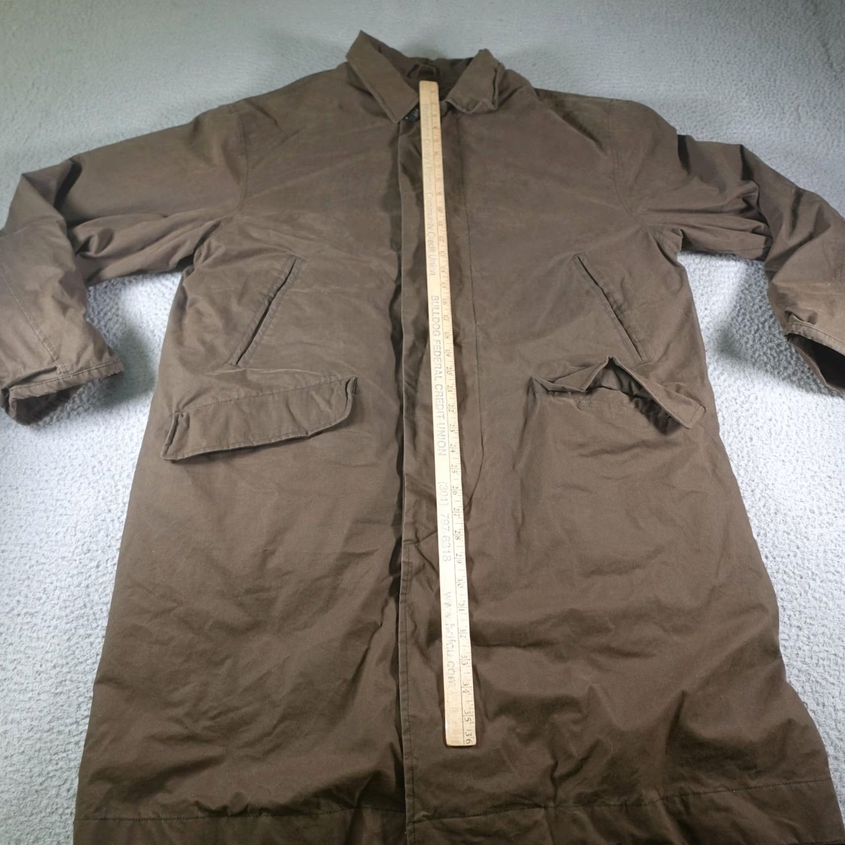 Eddie Bauer Eddie Bauer Coat Mens LT Large Brown Canvas Lined Insulated Overcoat Outdoors Size US L / EU 52-54 / 3 - 7 Thumbnail
