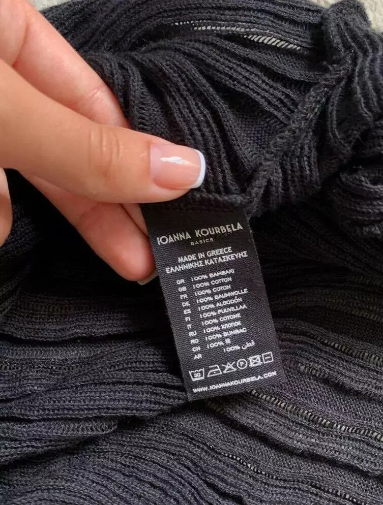 Other IOANNA KOURBELA Archetype Linen Wrap Cardigan Sweater black Size M / US 6-8 / IT 42-44 - 6 Thumbnail