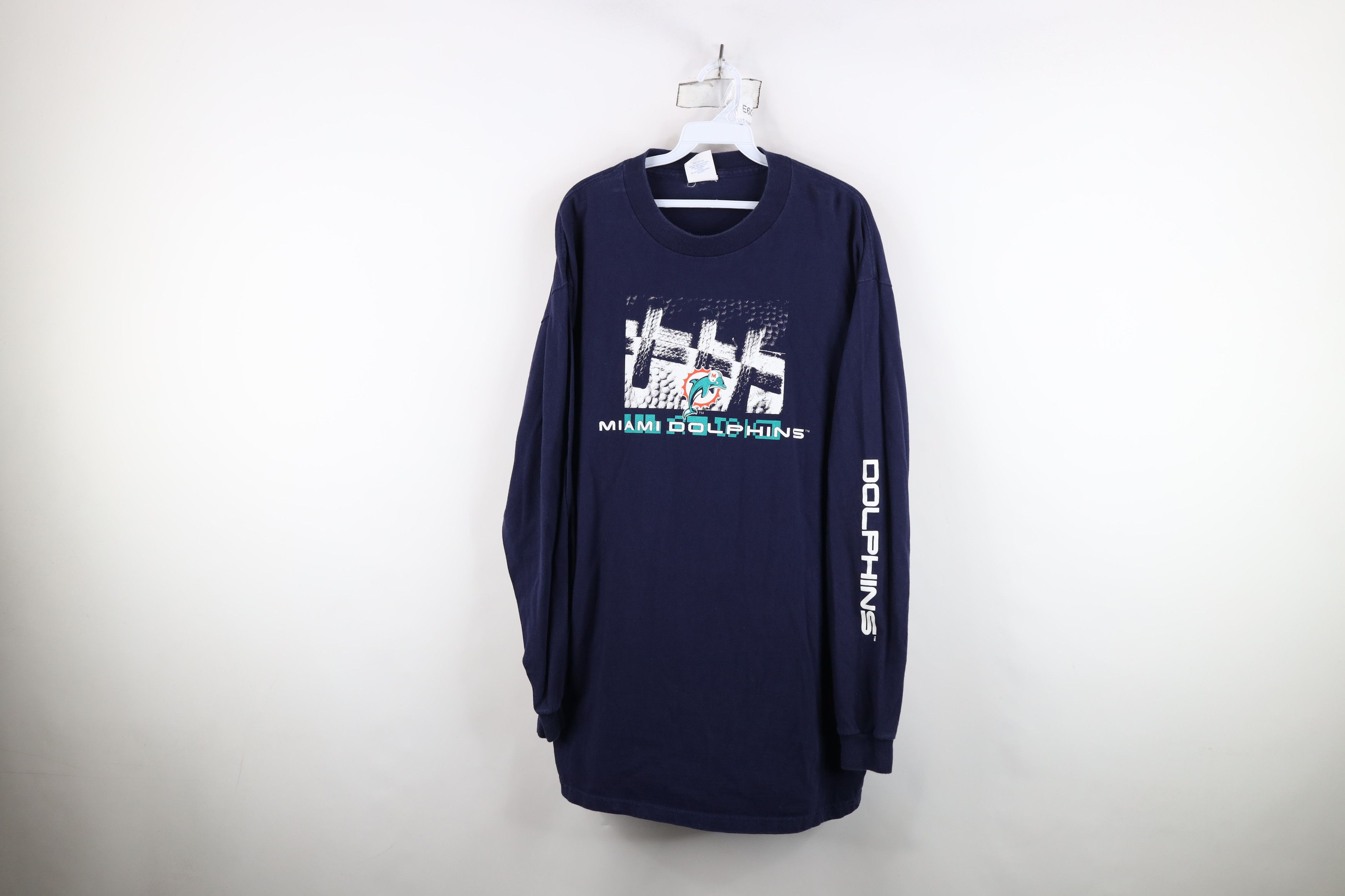 Majestic Vintage 90s Majestic Football Long Sleeve T-Shirt Blue USA Size US XL / EU 56 / 4 - 1 Thumbnail