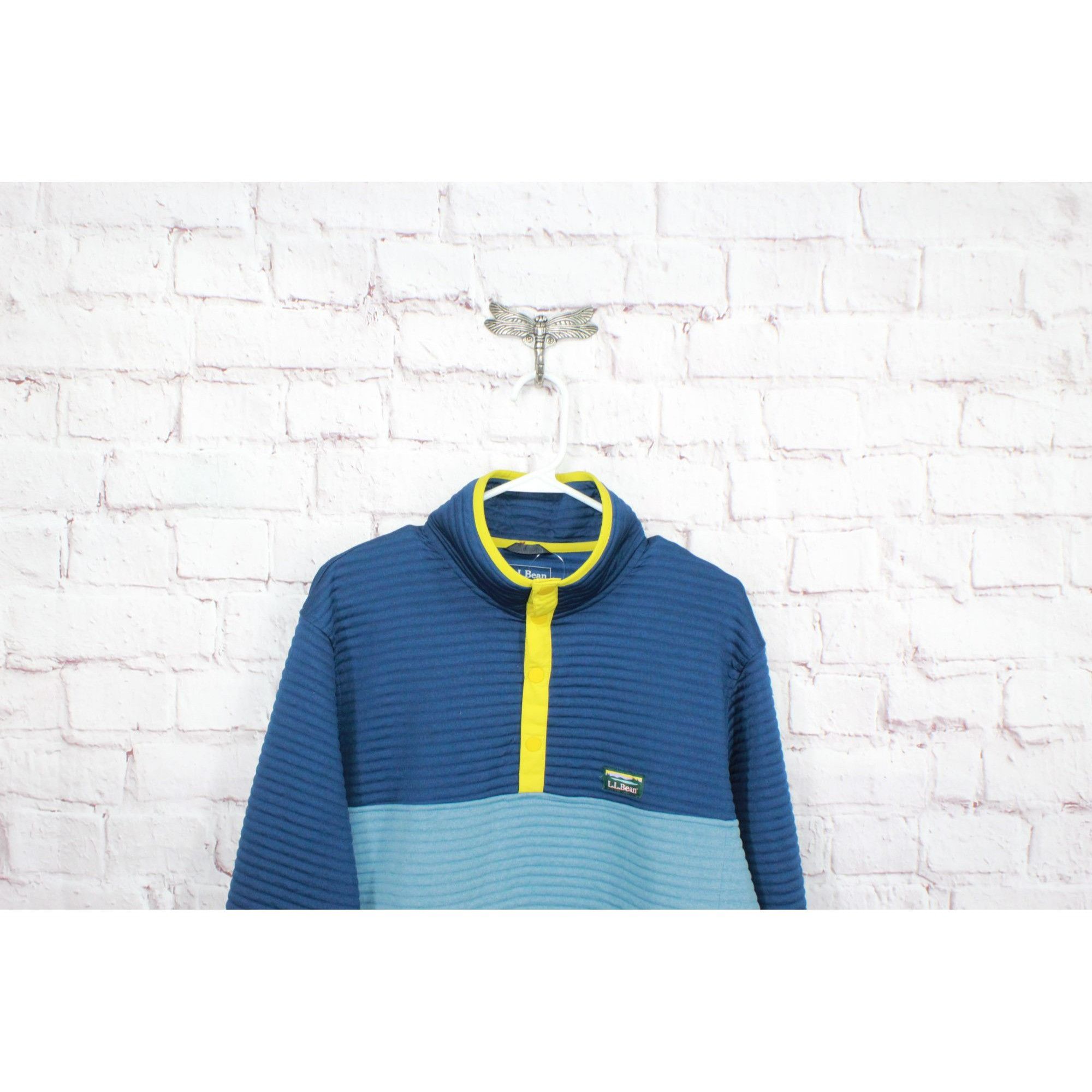 L.L. Bean LL Bean Men's Airlight Knit Pullover Colorblock Blue Size US L / EU 52-54 / 3 - 8 Thumbnail
