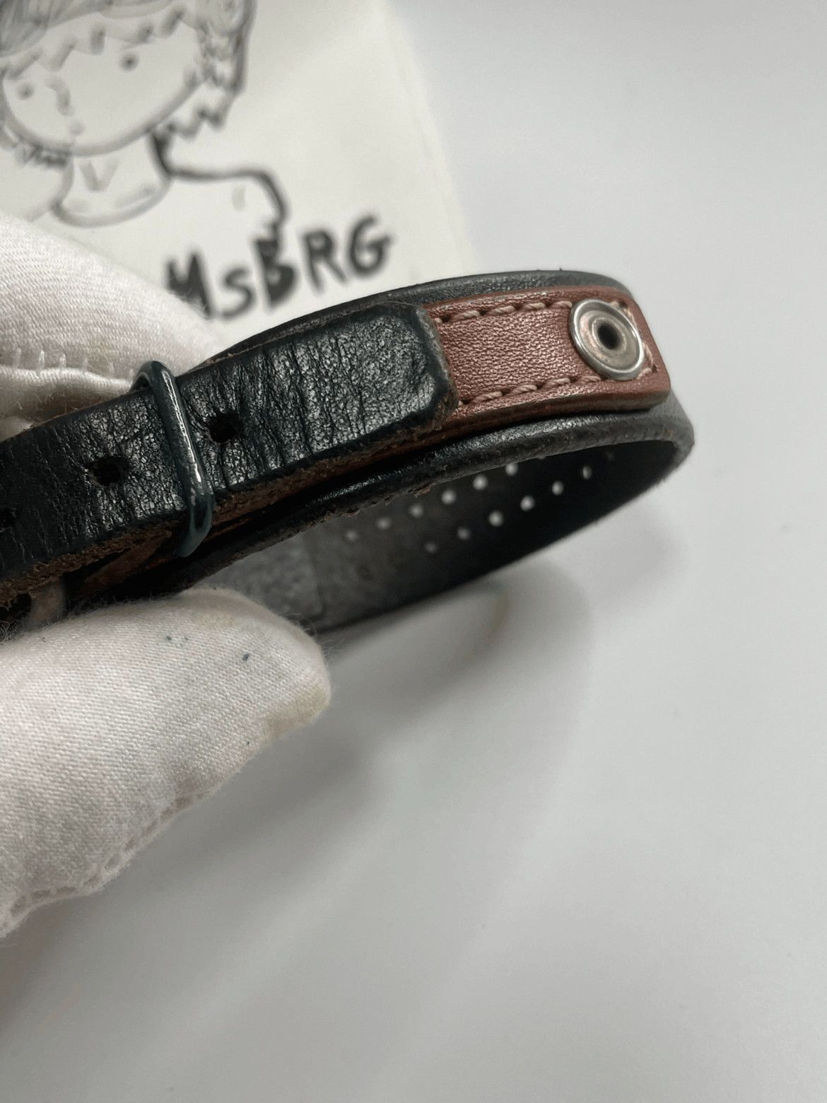 Undercover Udercover Less but Better Leather Bracelet Size ONE SIZE - 5 Thumbnail