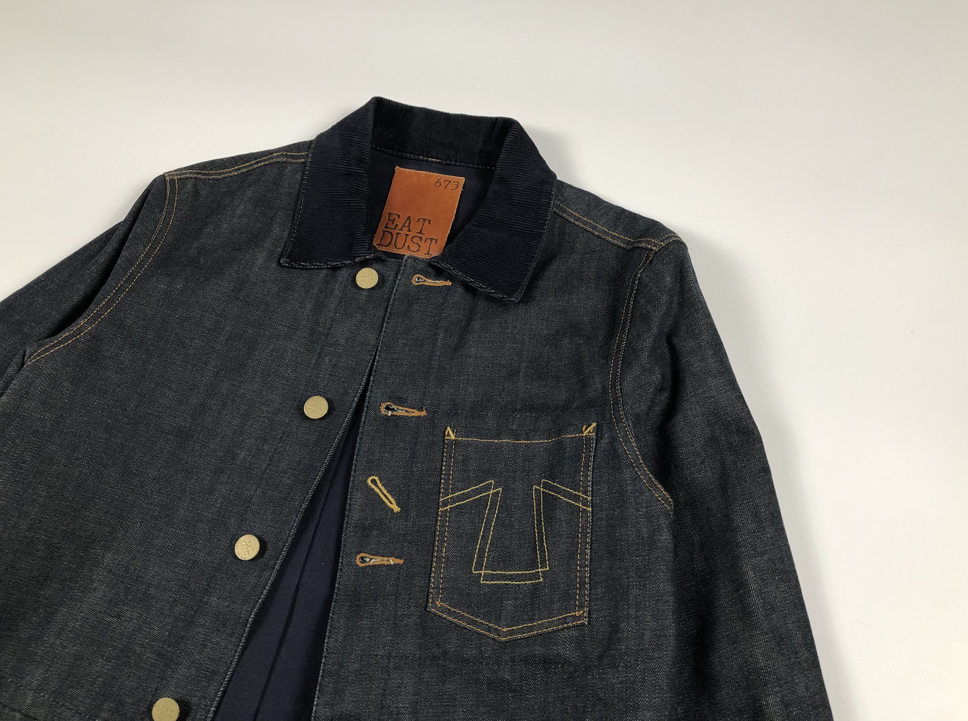 Eat Dust Eat Dust 673 Chore Japanese Blue Selvedge Denim Jacket Size US M / EU 48-50 / 2 - 2 Thumbnail