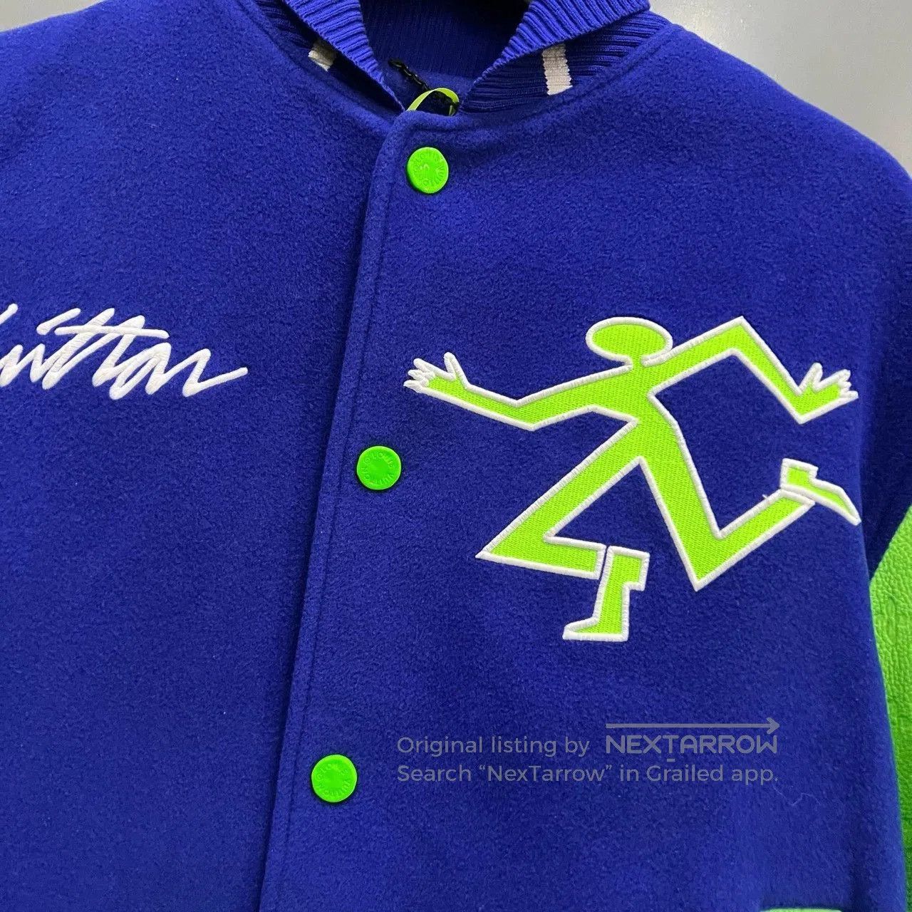 Louis Vuitton louis vuitton blue green baseball jacket. Size US L / EU 52-54 / 3 - 2 Thumbnail
